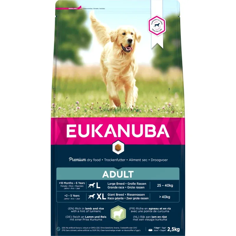 Eukanuba Dog Adult Large Lamb & Rice 2,5 kg - Torrfoder hund