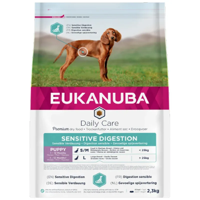 Eukanuba Dog Daily Care Puppy Sensitive Digestion 2,3 kg - Valpfoder