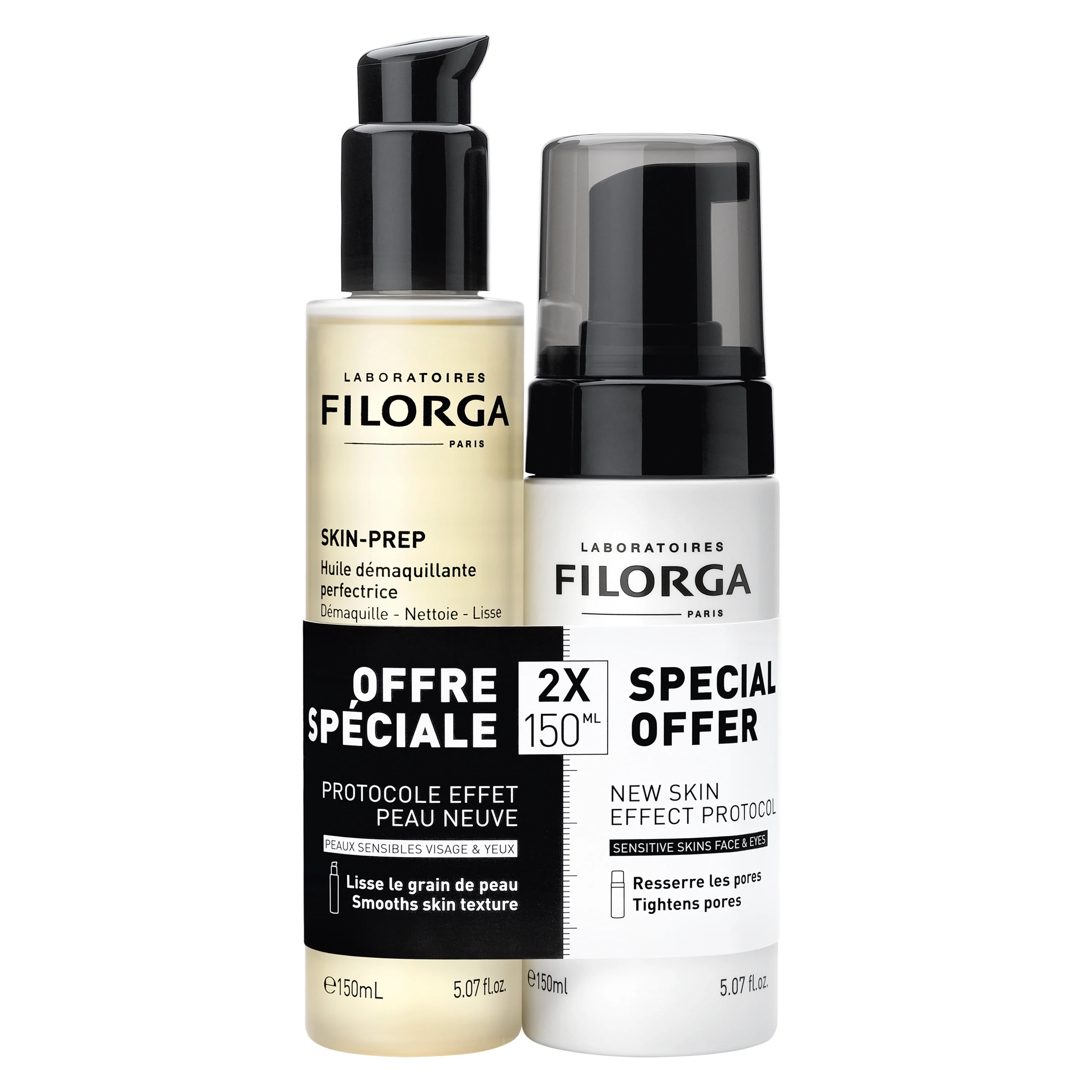 Filorga Skin-Prep Duo Cleansing Oil & Cleansing Foam 300 ml - Ansiktsrengöring