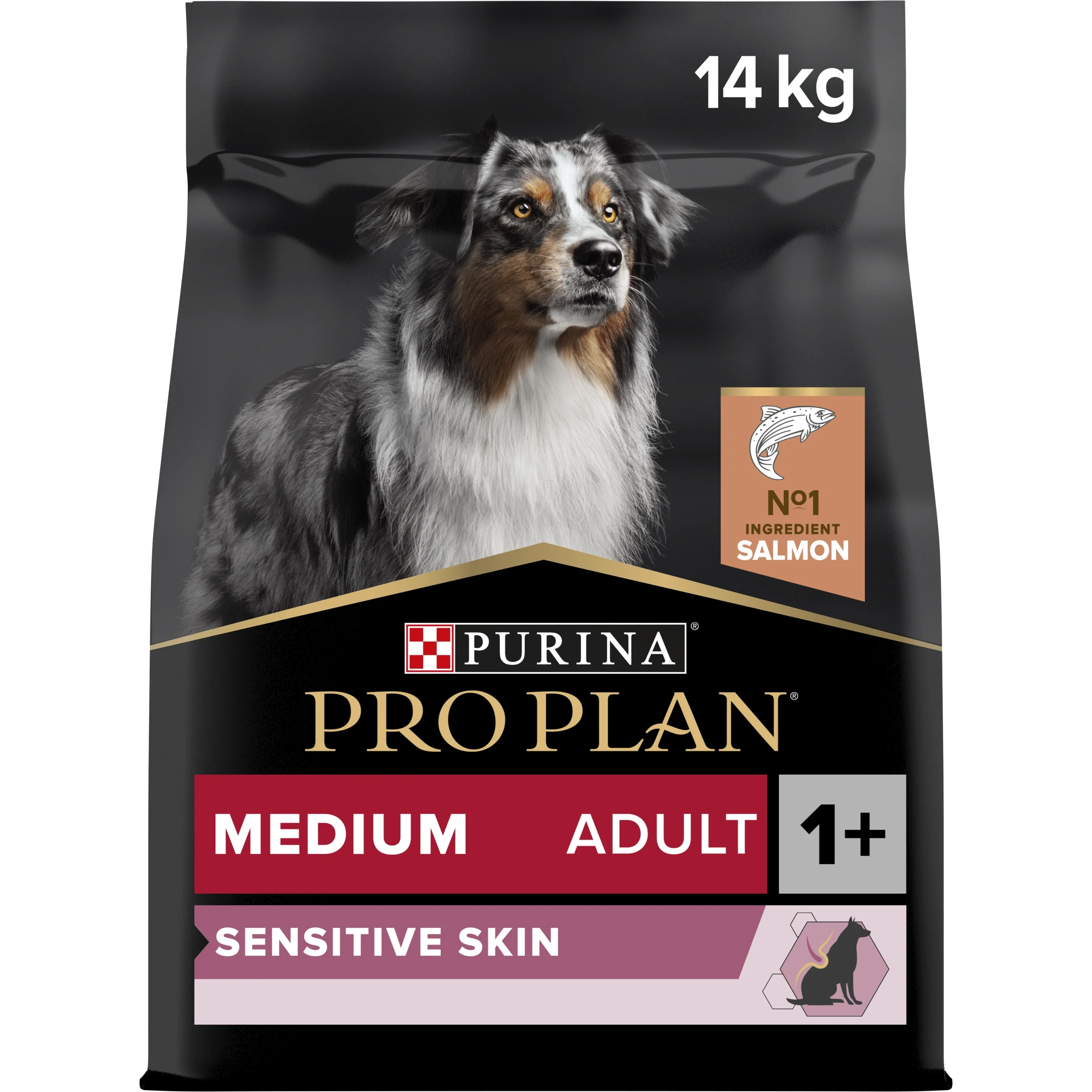 PURINA PRO PLAN Medium Adult Sensitive Skin Torrfoder Hund 14kg - Torrfoder hund