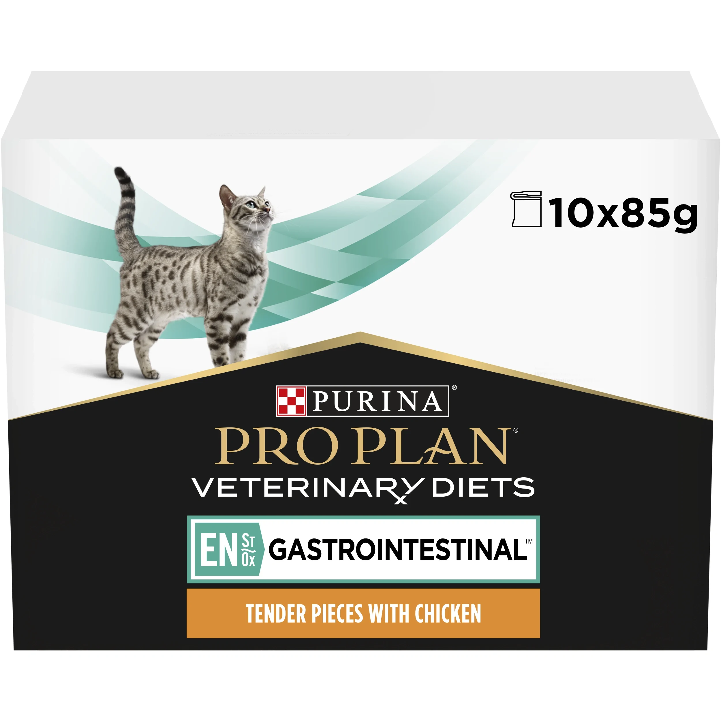 PURINA PRO PLAN Veterinary Diets EN Gastrointestinal Våtfoder Katt Chicken 10x85g - Våtfoder katt