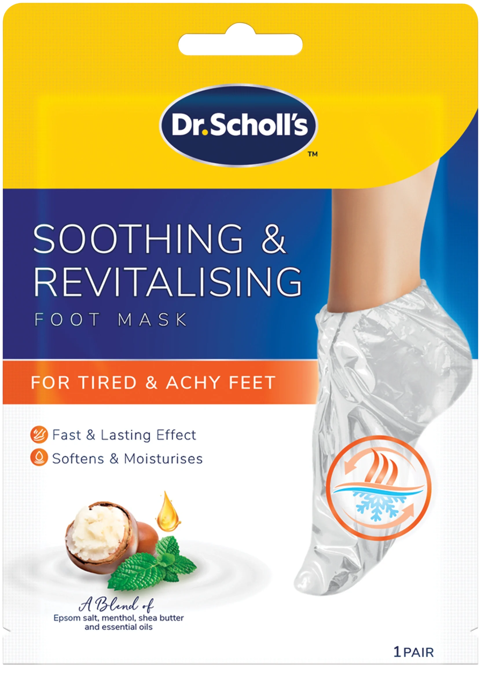 Scholl Soothing and Revitalising Foot Mask - Fotmask