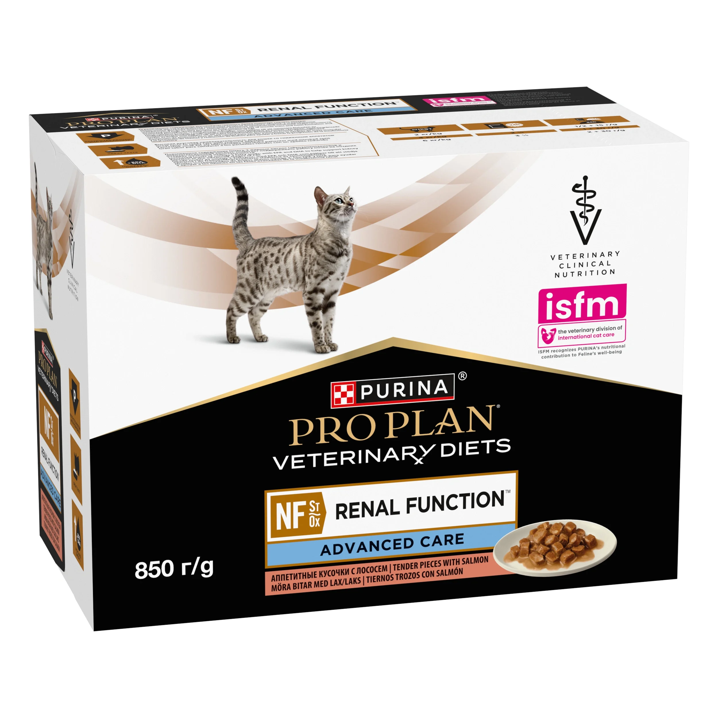 PURINA PRO PLAN Veterinary Diets NF Renal Function Advanced Care Salmon Våtfoder Katt 10x85g - Våtfoder katt