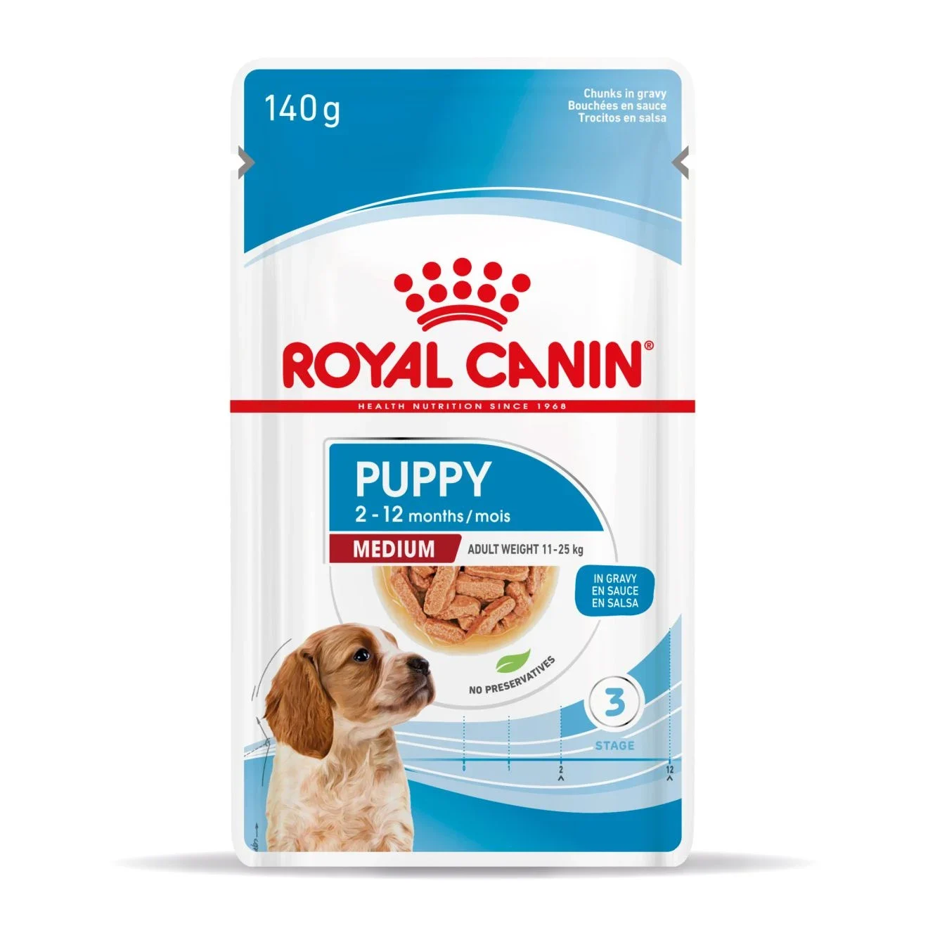 Royal Canin Medium Puppy Gravy 10x140 g - Valpfoder