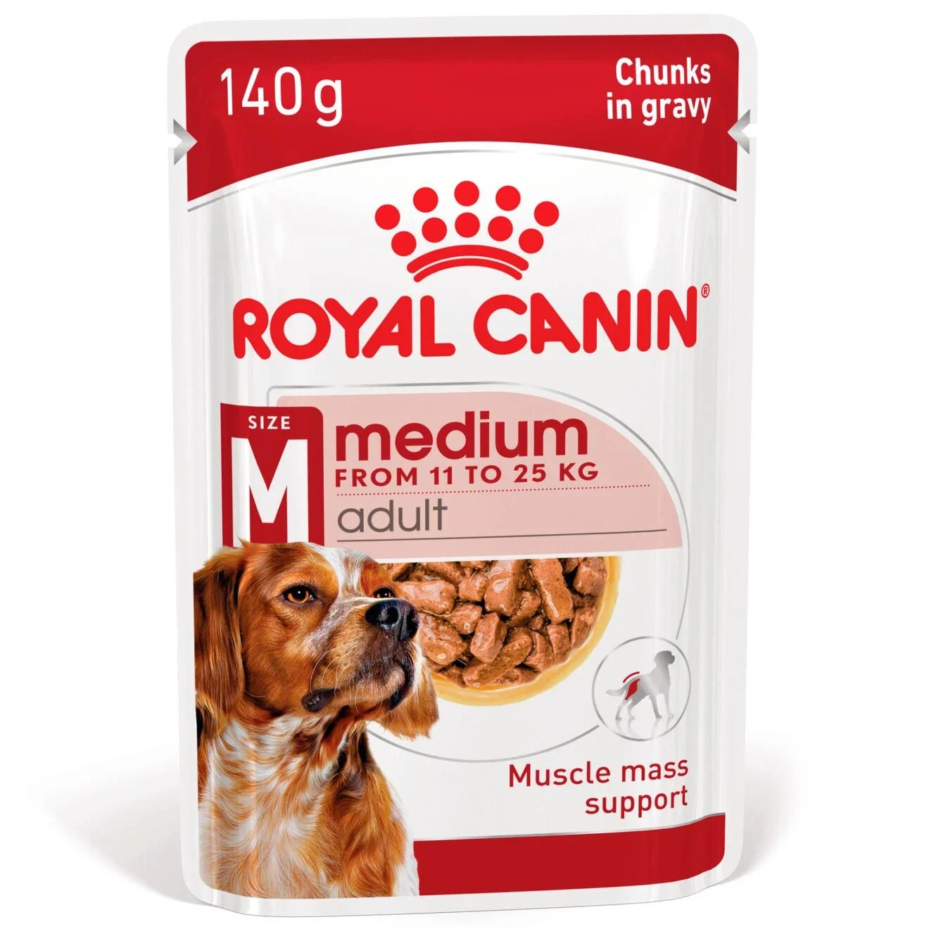 Royal Canin Medium Adult Gravy Dog 10x140 g - Våtfoder hund