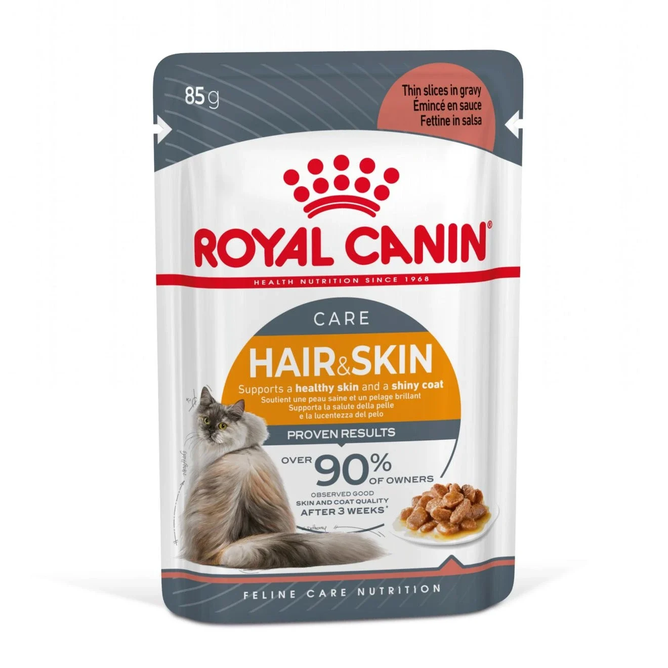 Royal Canin Hair & Skin Gravy Cat 12x85 g - Våtfoder katt