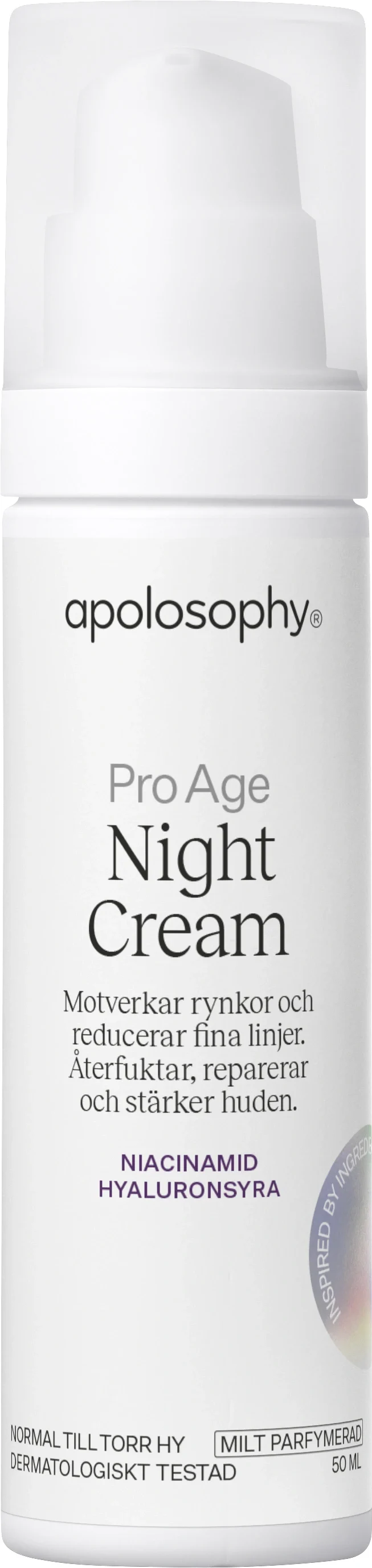 Apolosophy Pro-Age Night Cream Parfymerad 50 ml - Ansiktskräm - nattkräm