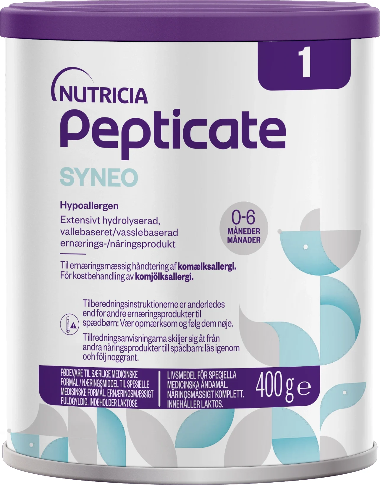 Pepticate Syneo 1 Modersmjölkersättning 400 g - Mjölkersättning nyfödd