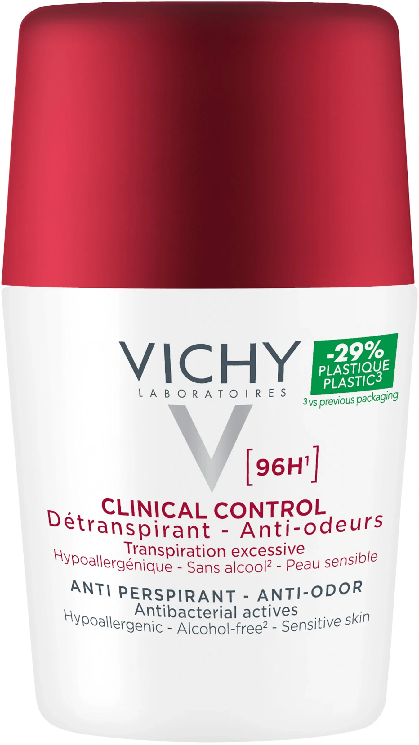 Vichy Clinical Control 96hr Antiperspirant Roll-On 50 ml - Deodorant & antiperspirant för män