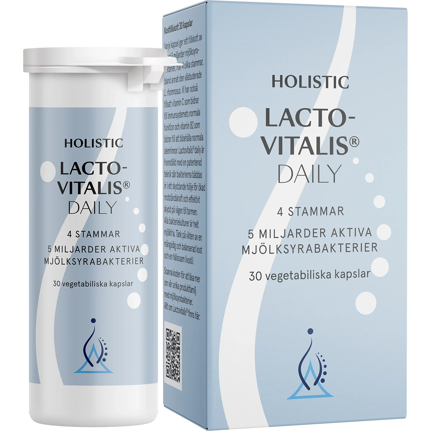 Holistic Lactovitalis Daily 30 kapslar - Mjölksyrabakterier