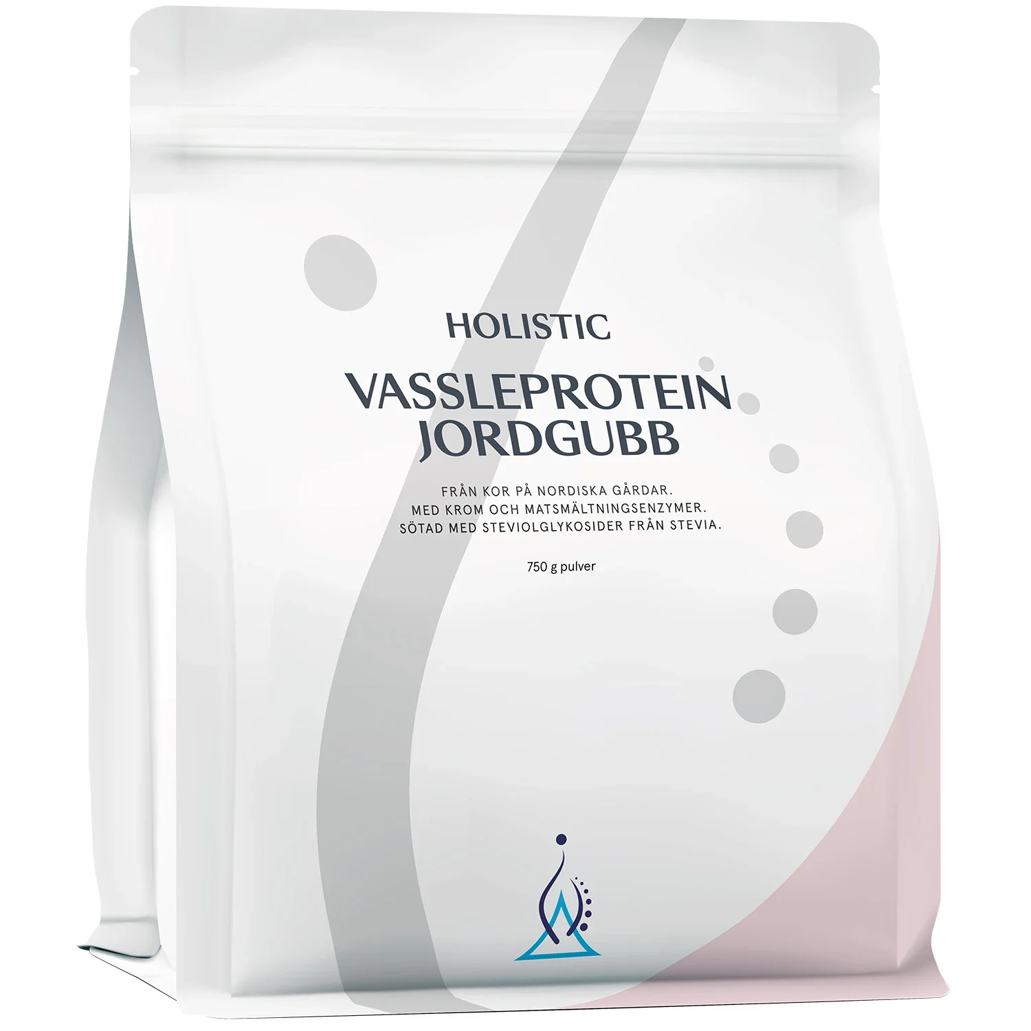 Holistic Vassleprotein Jordgubb 750 g - Vassleprotein