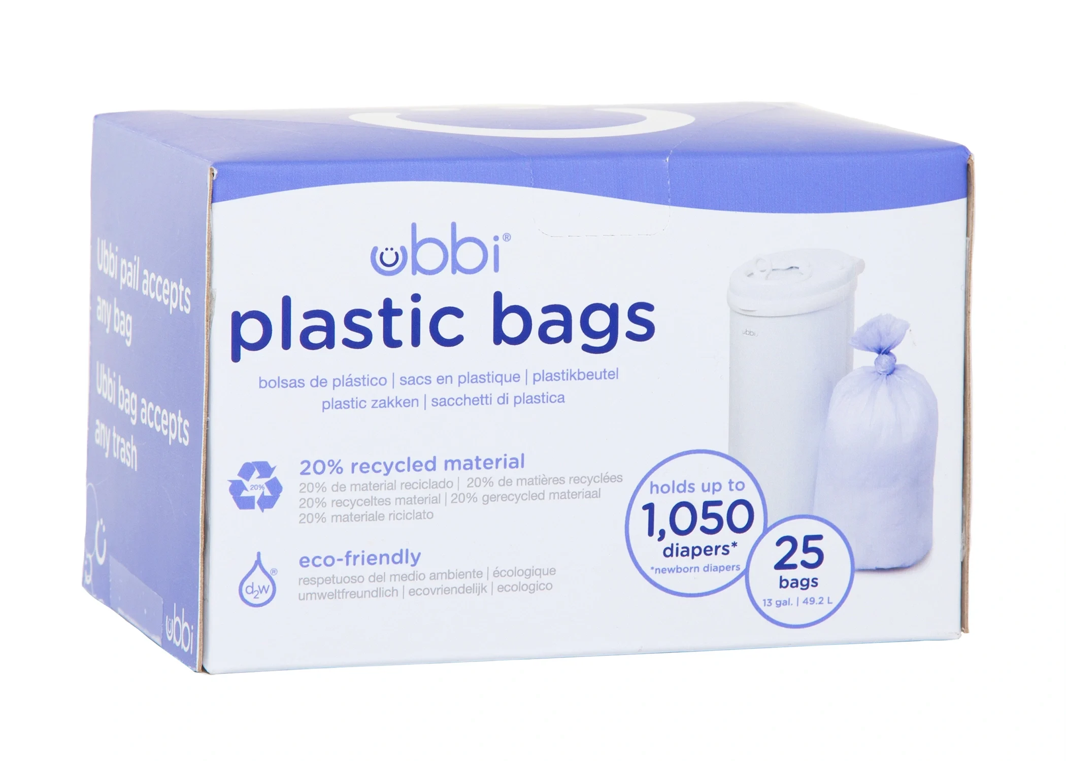 Ubbi Plastpåsar Periwinkle 25 st - Blöjor
