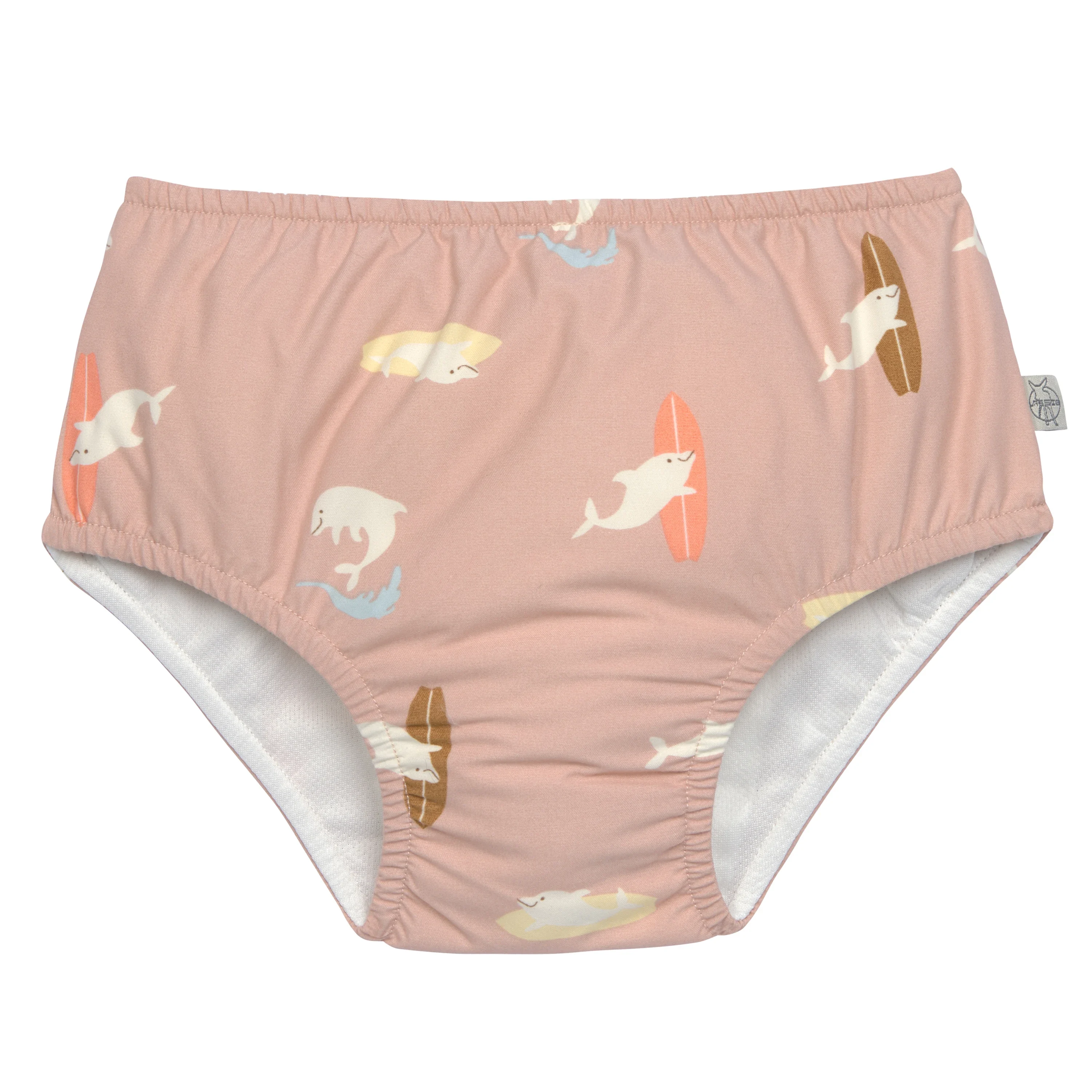 LÄSSIG Swim Diaper Dolphin Peach 7-12 månader - Badblöjor och badbyxor för barn