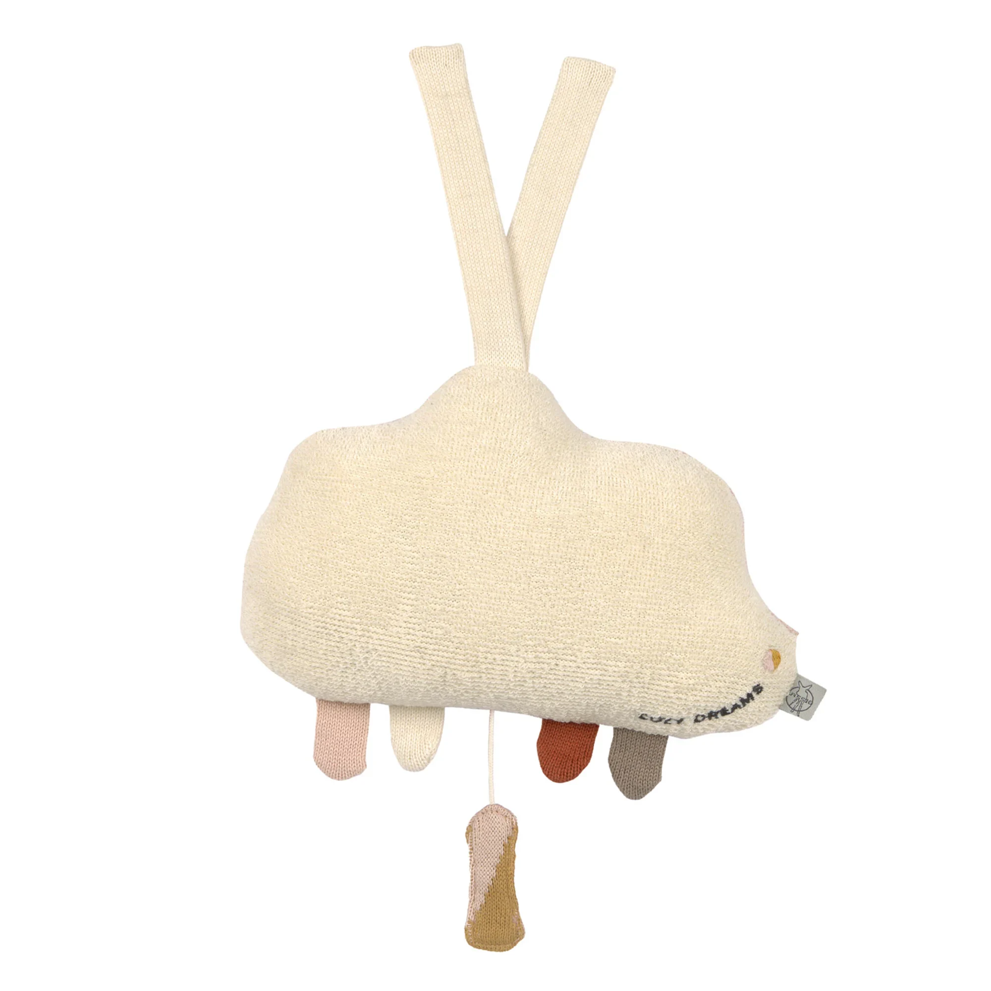 LÄSSIG Knitted Musical Cloud Milky/Powder Pink - Speldosor