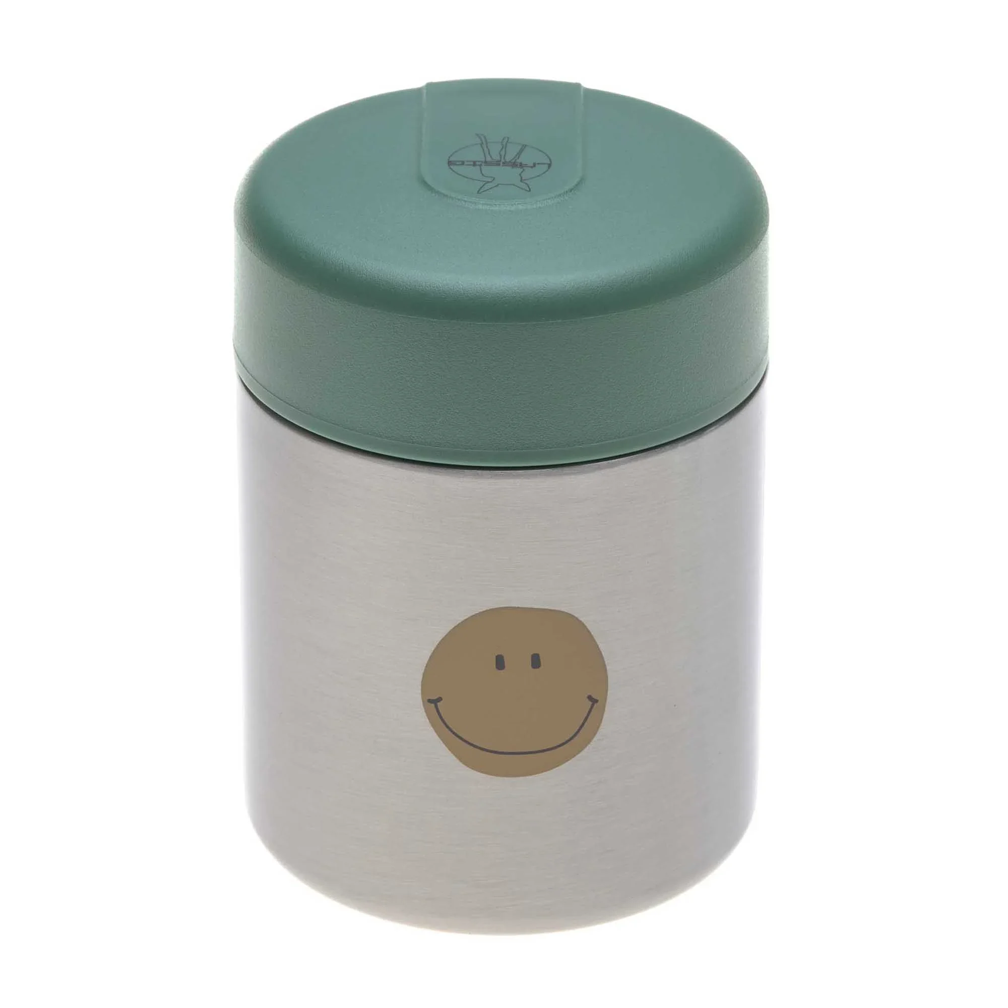 LÄSSIG Food Jar Happy Fruits Smile Green - Barntermosar