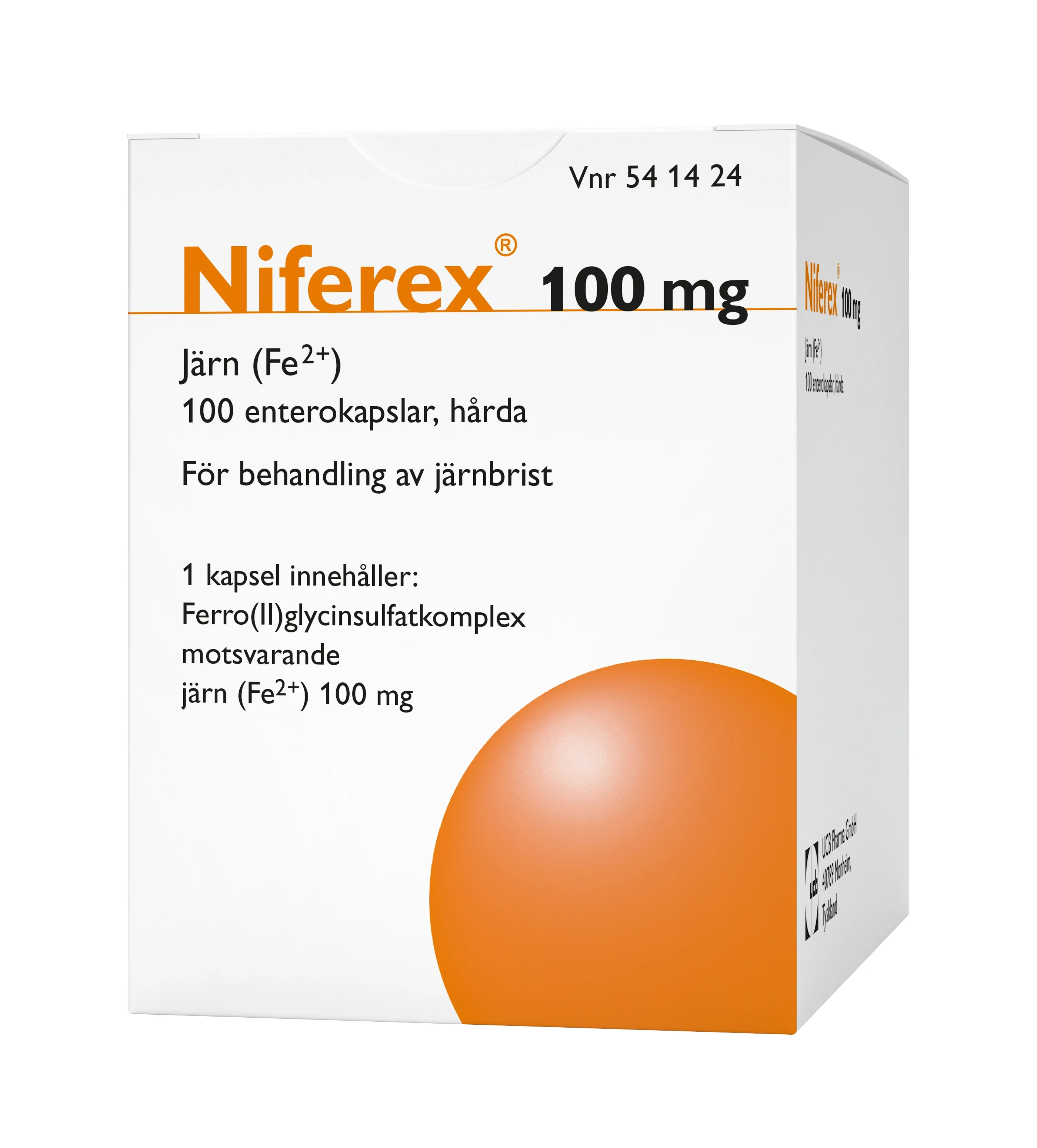 Niferex Enterokapsel 100 mg 100 st - Järn