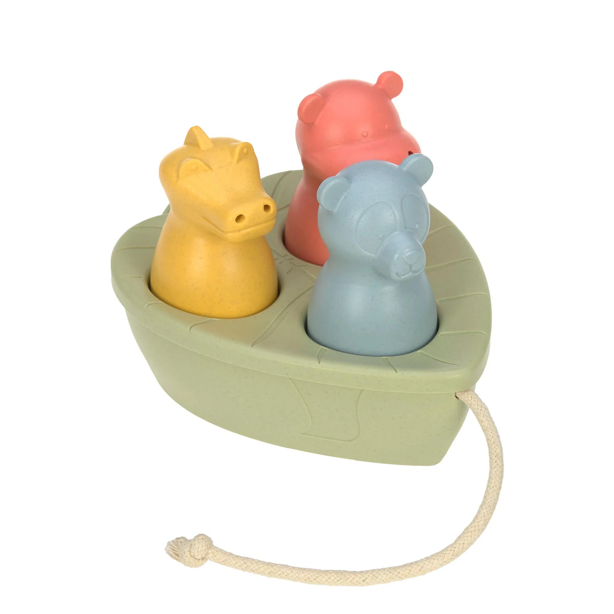 LÄSSIG Boat Toy Set Water Friends Olive - Badleksaker