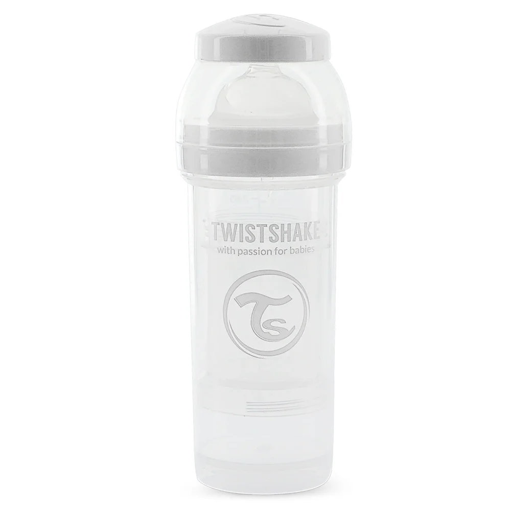 Twistshake Anti-Colic nappflaska 260 ml Vit/transparent - Nappflaskor & vällingflaskor
