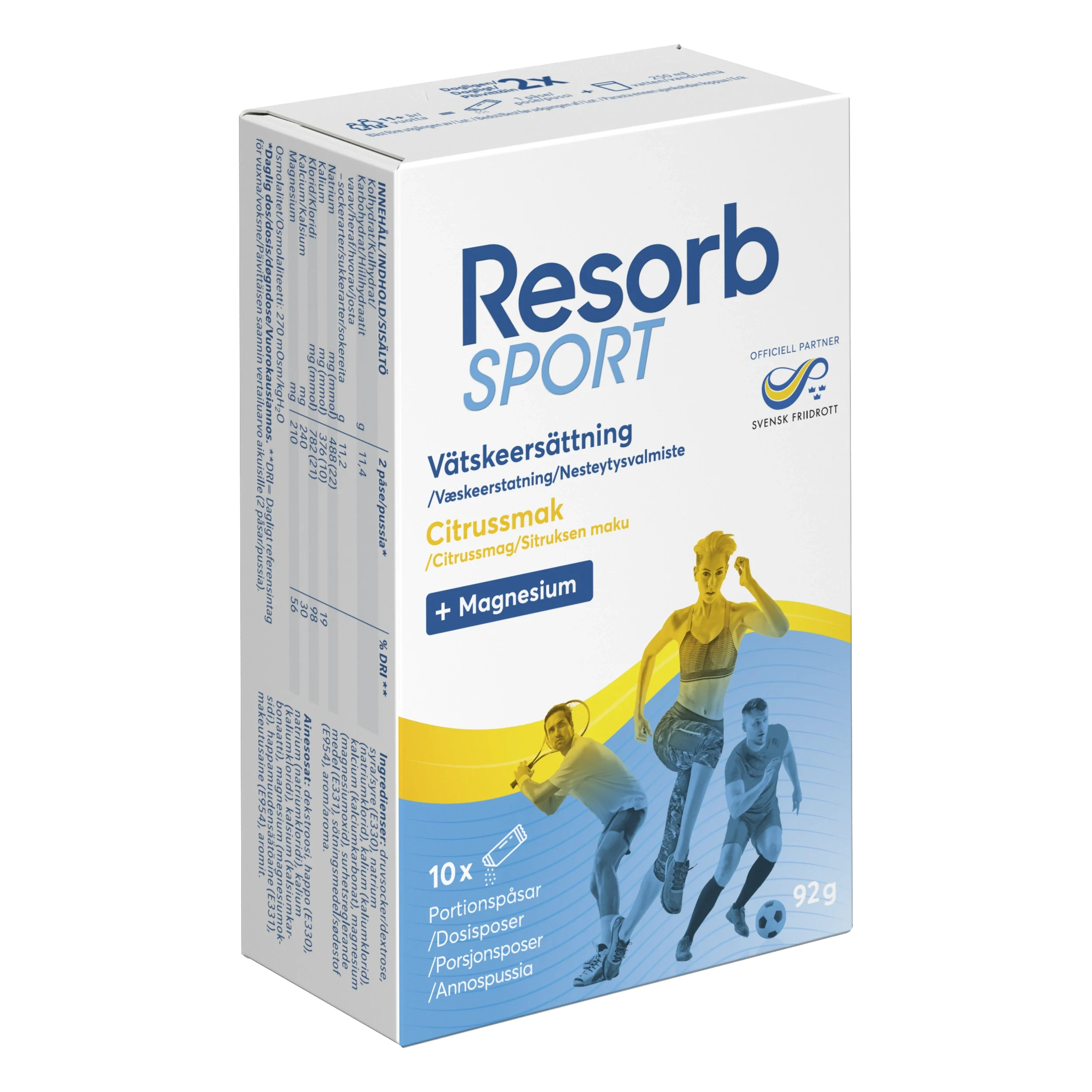 Resorb Sport 10 dospåsar - Magnesium