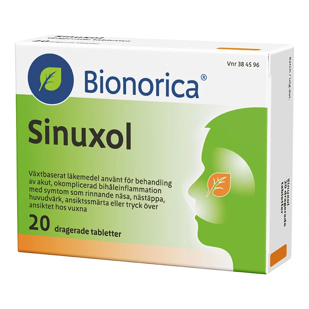 Sinuxol Dragerad tablett 20 st - Bihåleinflammation