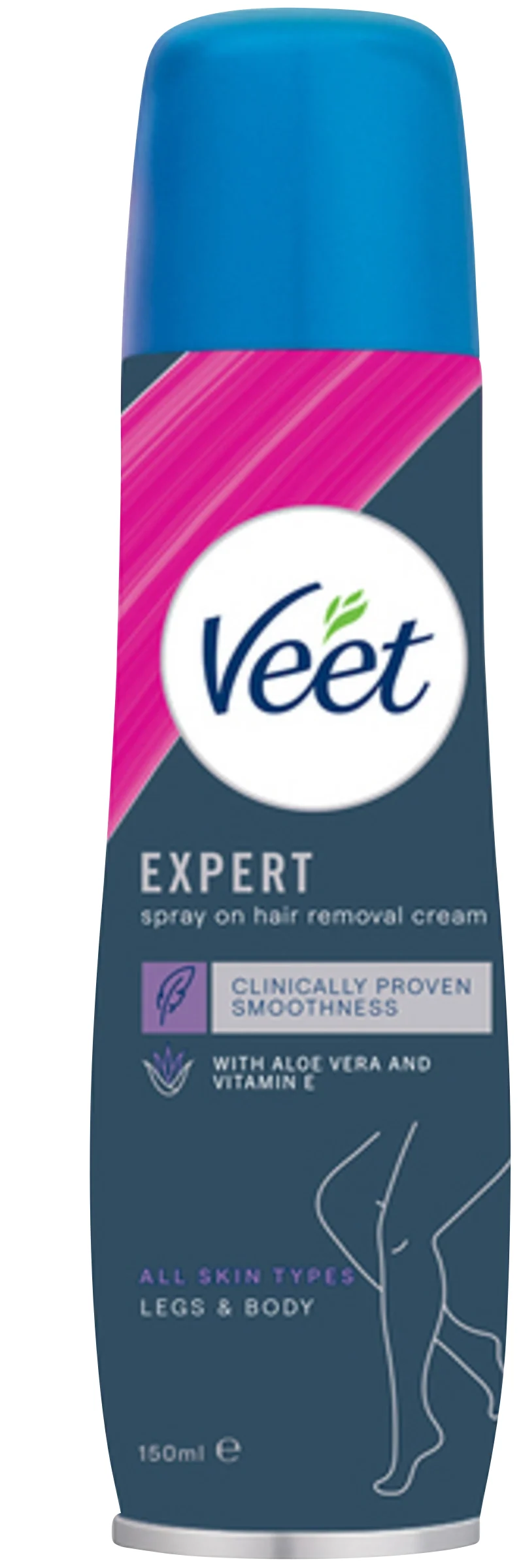 Veet Spray On Hårborttagningskräm Känslig Hud 150 ml - Hårborttagningskräm