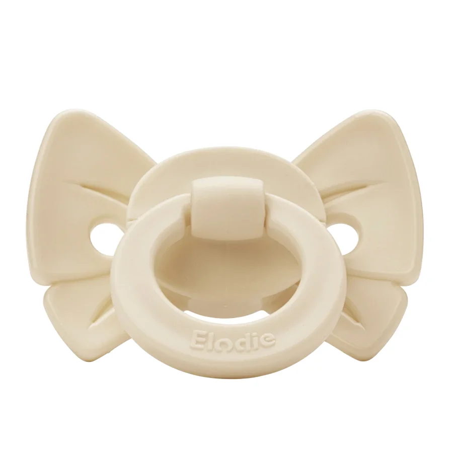 Elodie Binky Bow Oat White 3+ månader - Nappar