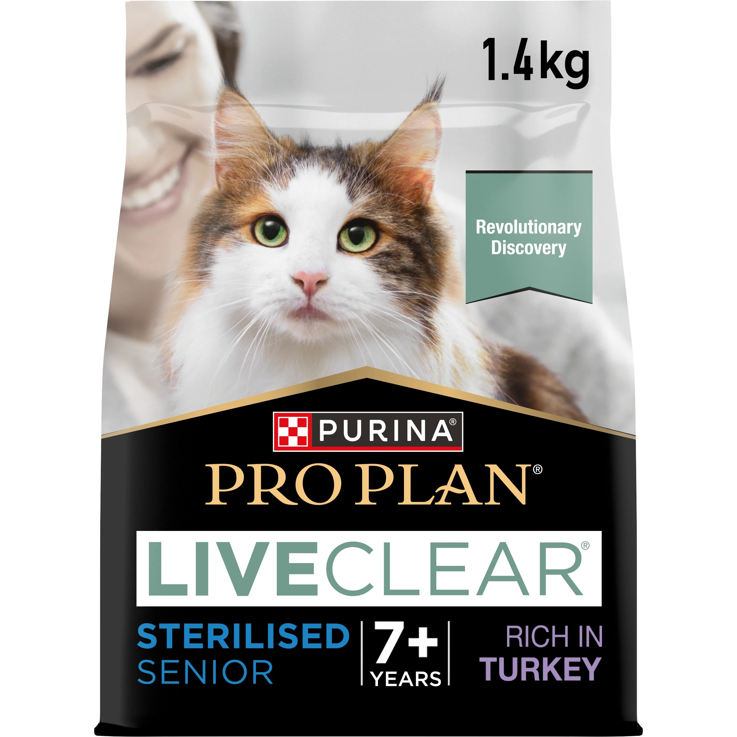 PURINA PRO PLAN Liveclear Senior Turkey Torrfoder Katt 1,4kg - Torrfoder katt