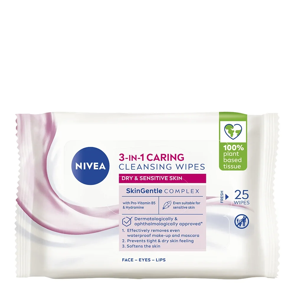 Nivea Daily Essentials Gentle Cleansing Wipes 25 st - Ansiktsrengöring