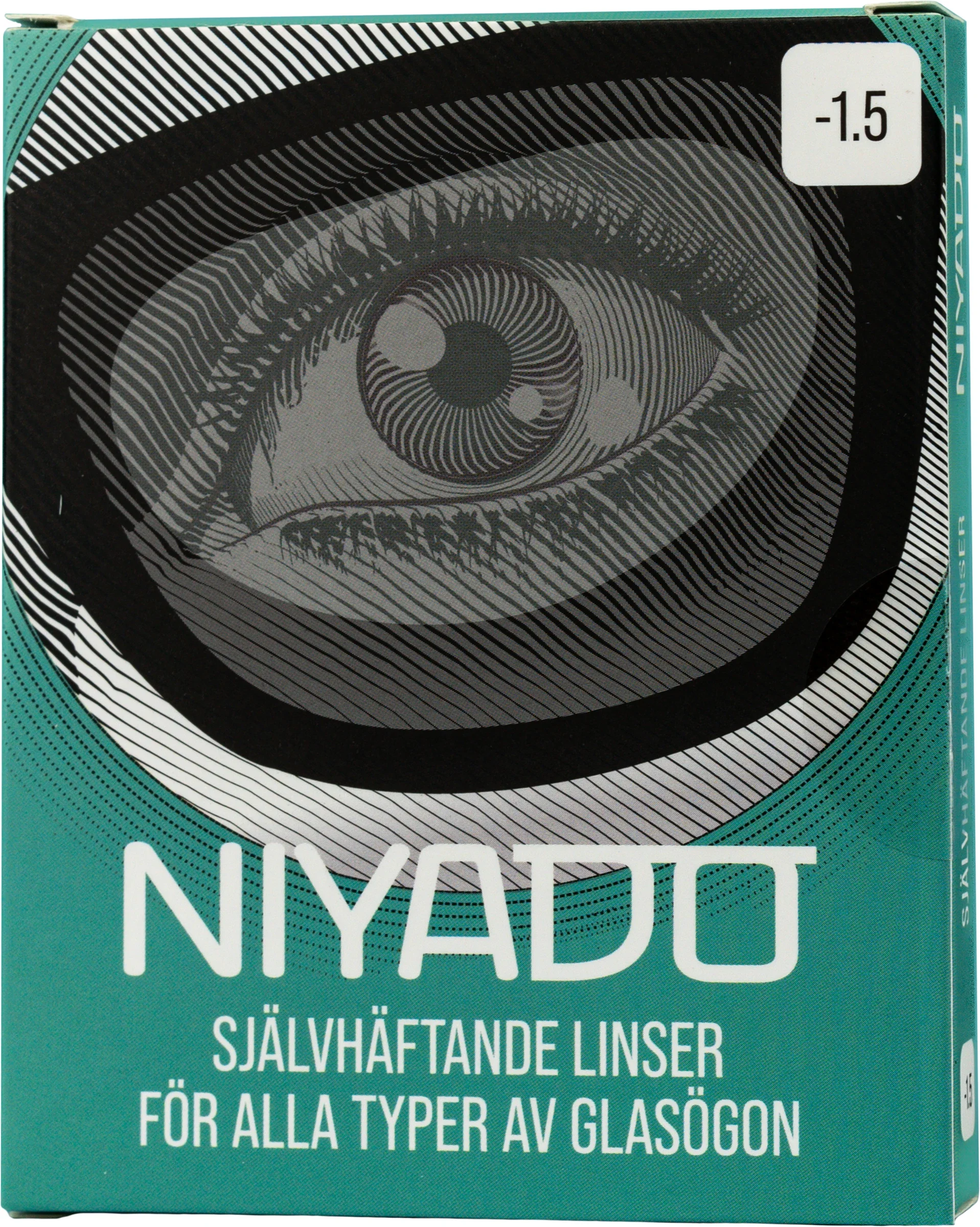 NIYADO Självhäftande Optiska Silikonlinser 1-par -1,5 - Kontaktlinser & linstillbehör