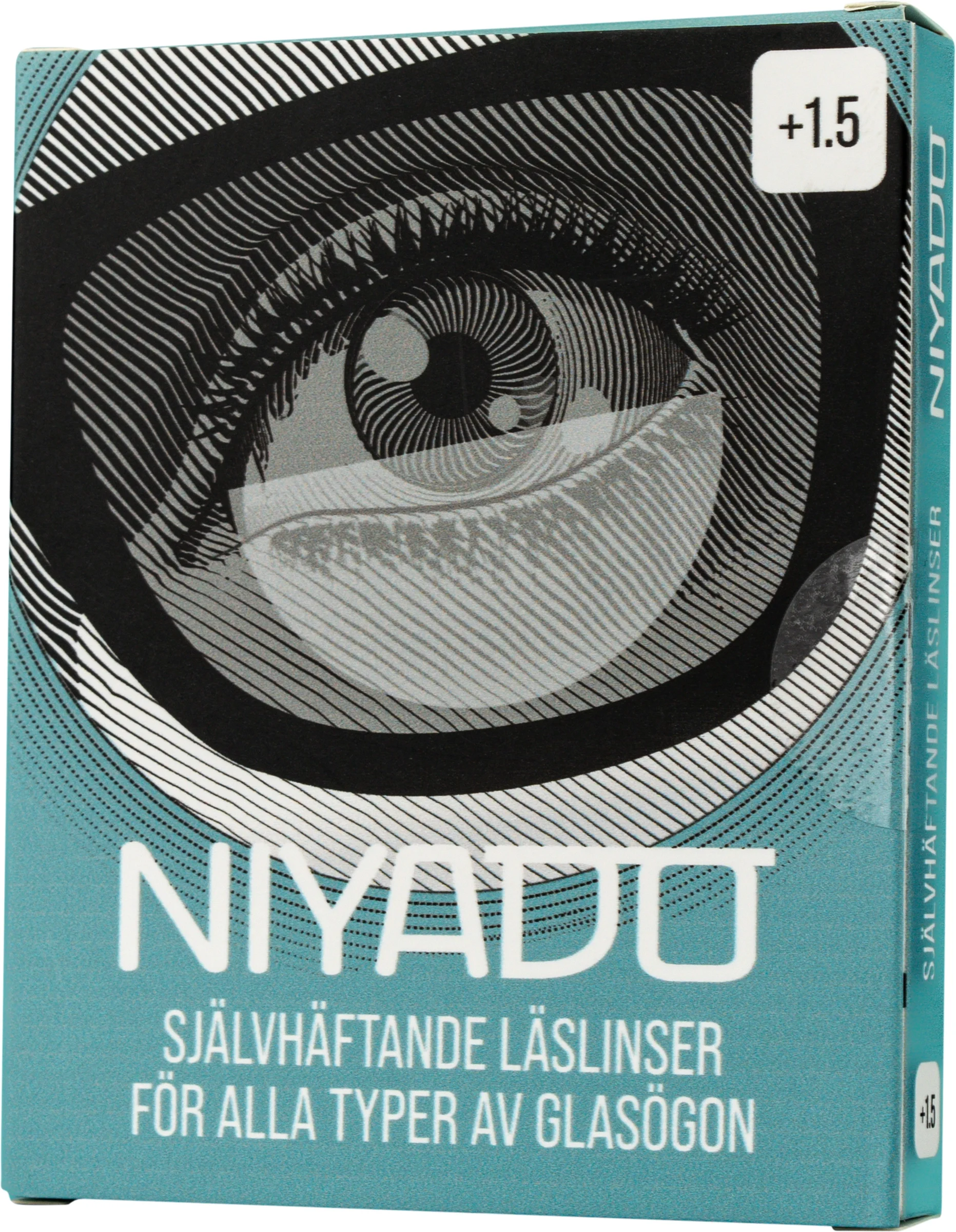 NIYADO Självhäftande Optiska Silikonlinser 1-par +1,5 - Kontaktlinser & linstillbehör