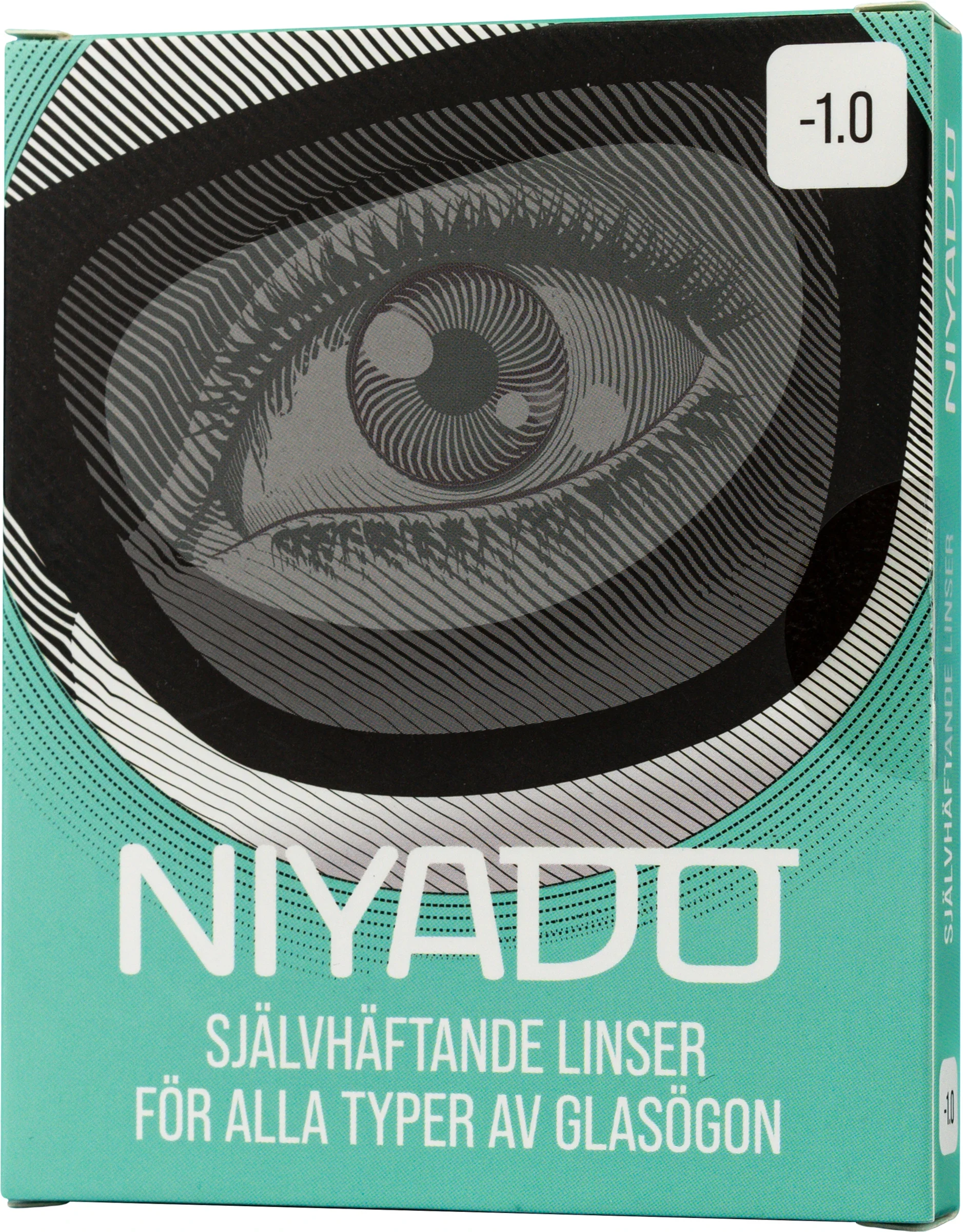 NIYADO Självhäftande Optiska Silikonlinser 1-par -1,0 - Kontaktlinser & linstillbehör