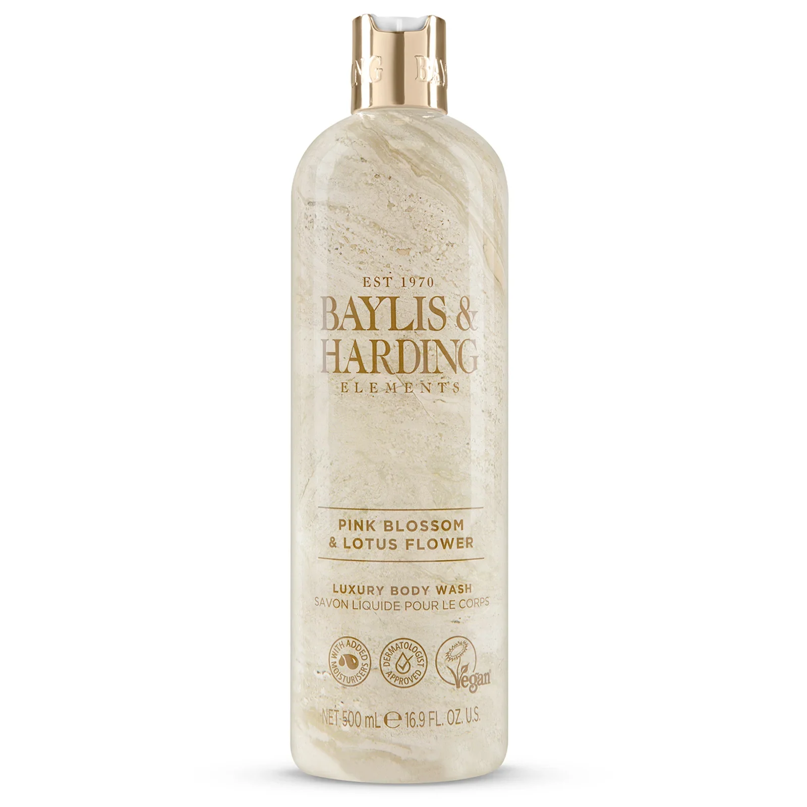 Baylis & Harding Elements Pink Blossom & Lotus Flower Body Wash 500 ml - Duschkräm & duschtvål