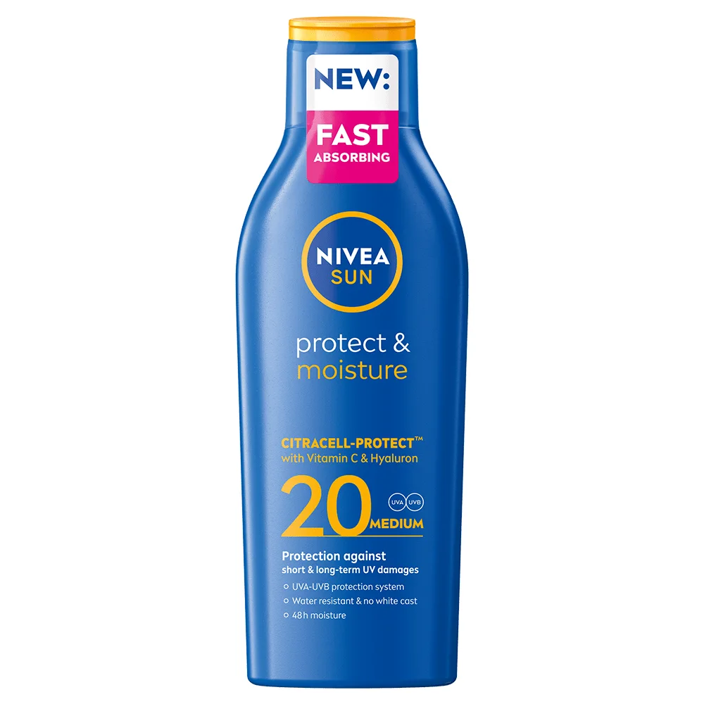 Nivea Sun Protect & Moisture Lotion SPF 20 200 ml - Solskydd kropp