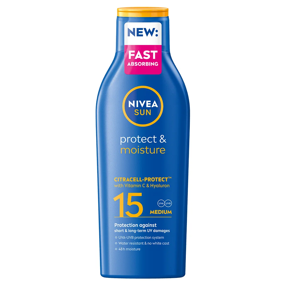 Nivea Sun Protect & Moisture Lotion SPF 15 200 ml - Solskydd kropp