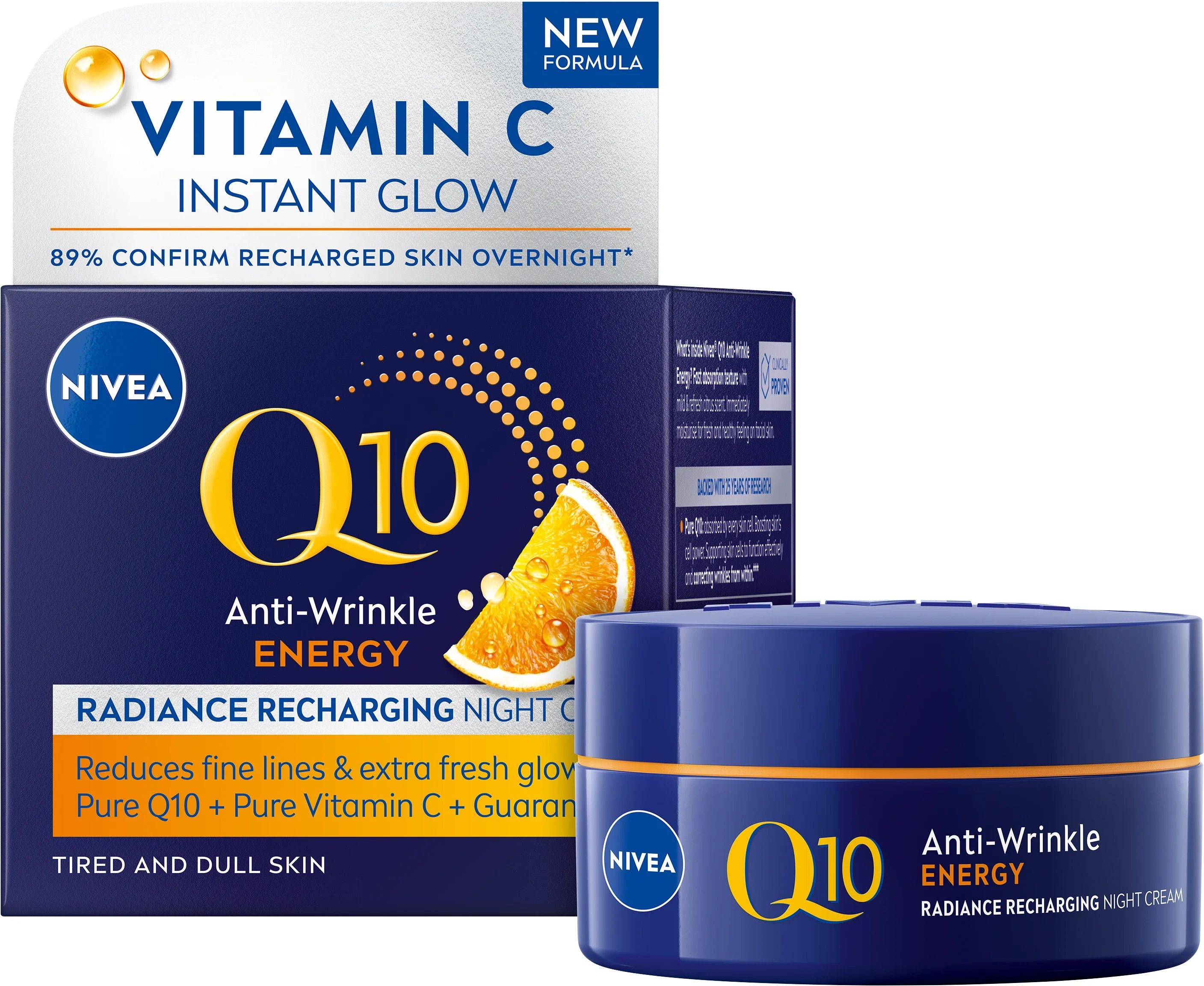 Nivea Q10 Energy Recharging Night Cream 50 ml - Ansiktskräm - nattkräm