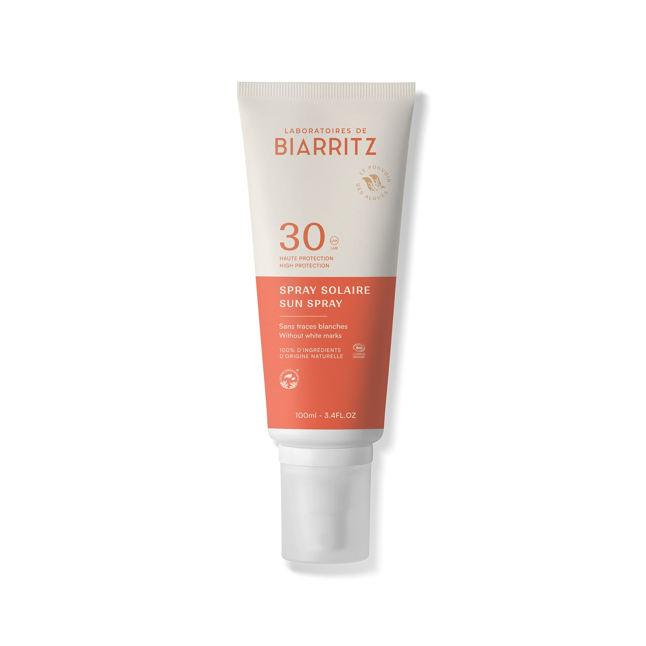 Laboratoires de Biarritz Alga Maris Sunscreen Spray SPF30 100 ml - Solskydd ansikte