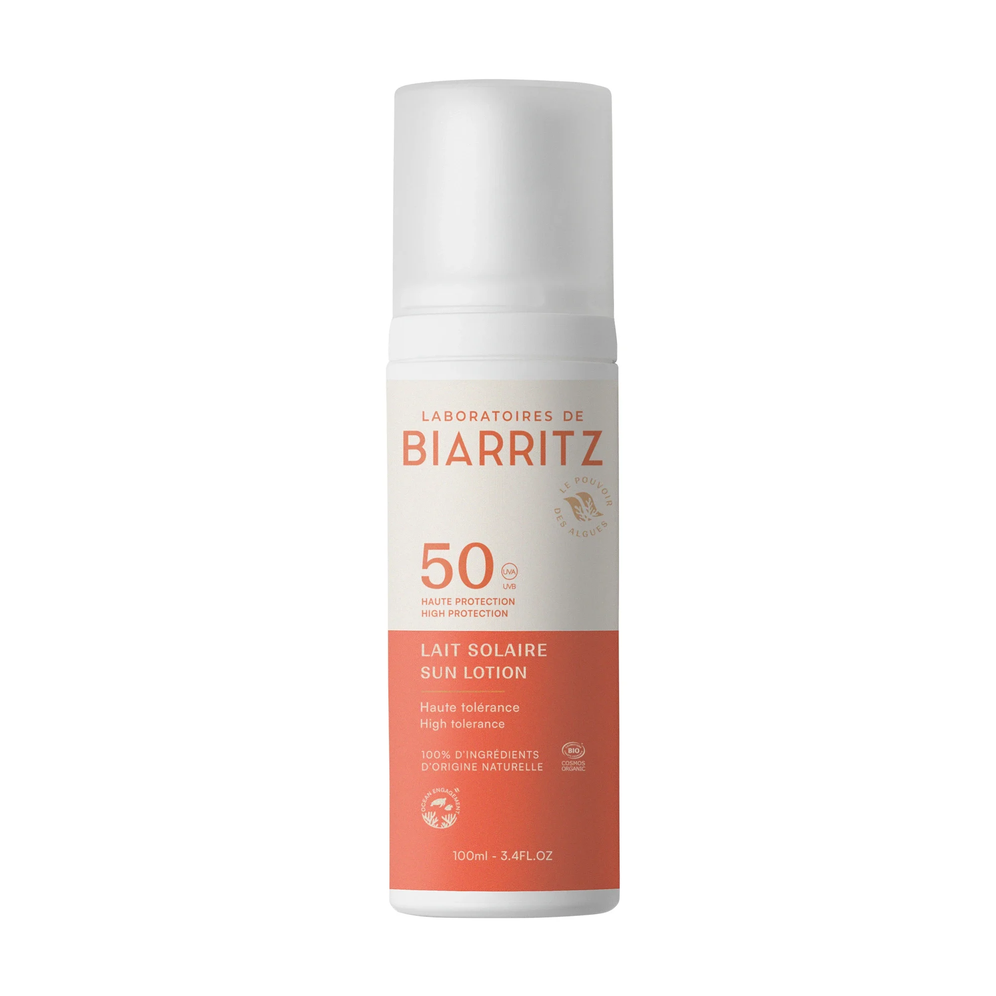 Laboratoires de Biarritz Alga Maris Sunscreen Lotion SPF50 100 ml - Solskydd ansikte
