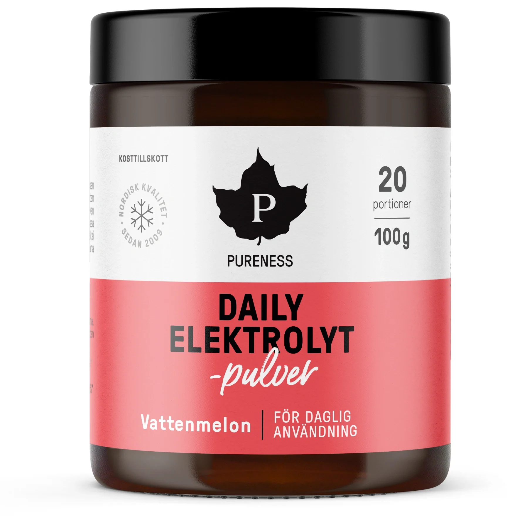 Pureness Daily Elektrolytpulver Vattenmelon 100 g - Elektrolytpulver