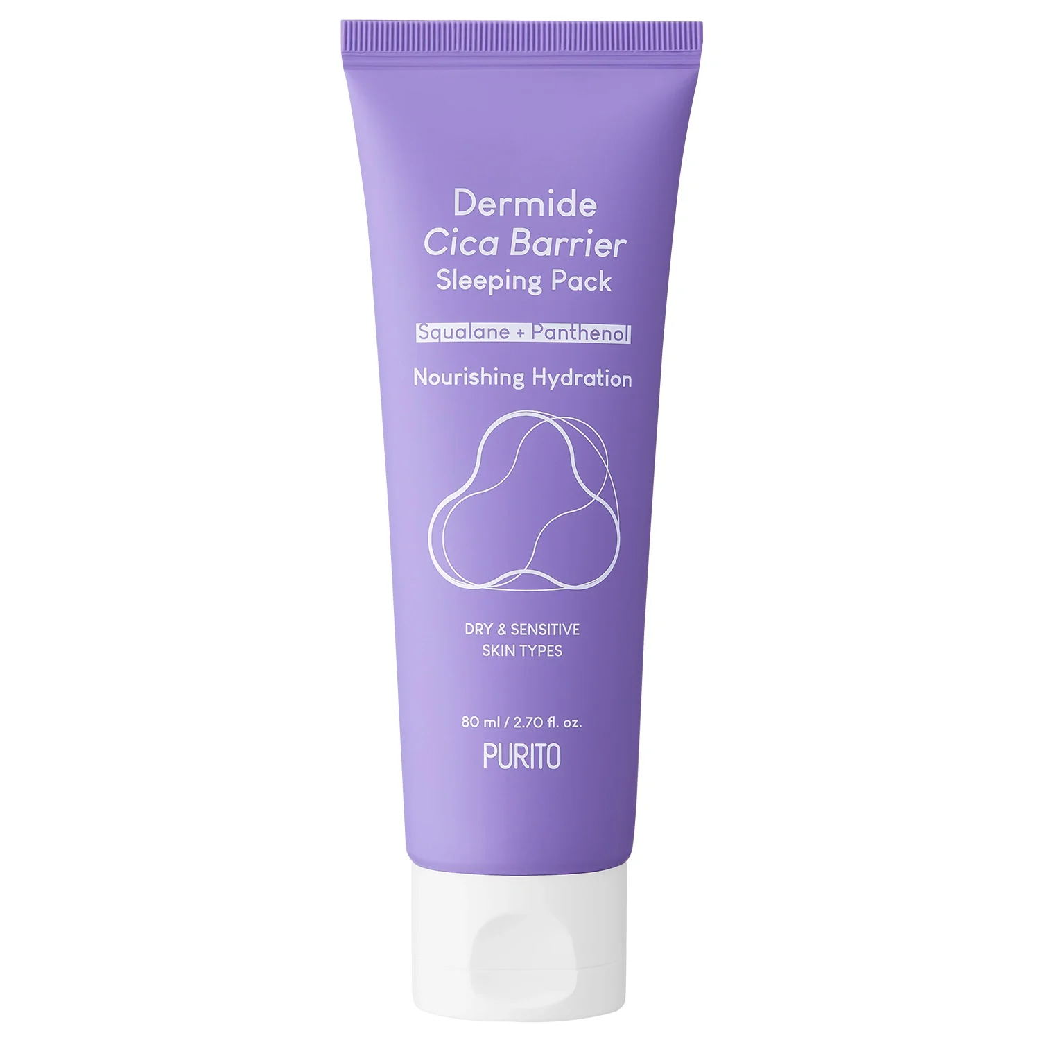 Purito Dermide Cica Barrier Sleeping Pack 80ml - Ansiktsmask