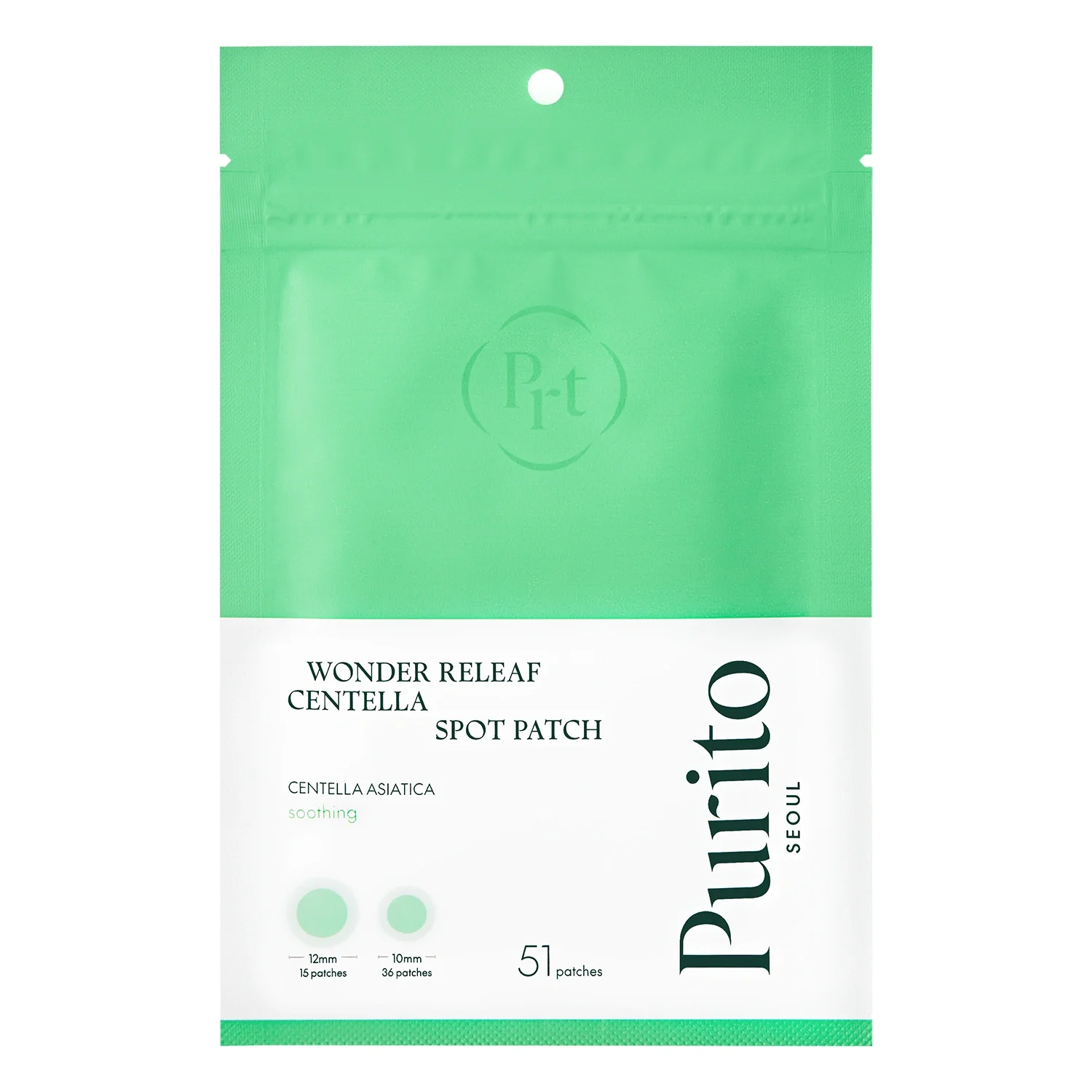 Purito Wonder Releaf Centella Spot Patch 51 st - Punktbehandling