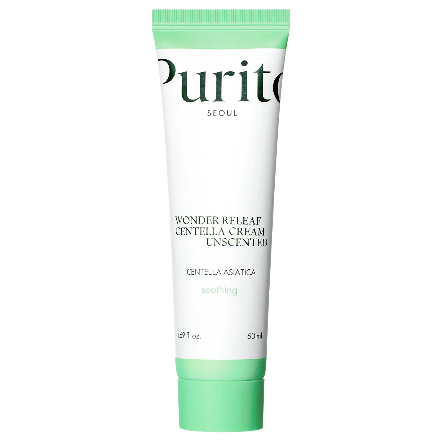 Purito Wonder Releaf Centella Cream Unscented 50ml - Ansiktskräm - dagkräm