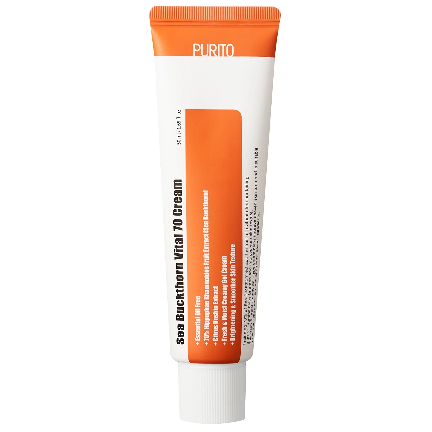 Purito Sea Buckthorn Vital 70 Cream 50ml - Ansiktskräm - dagkräm