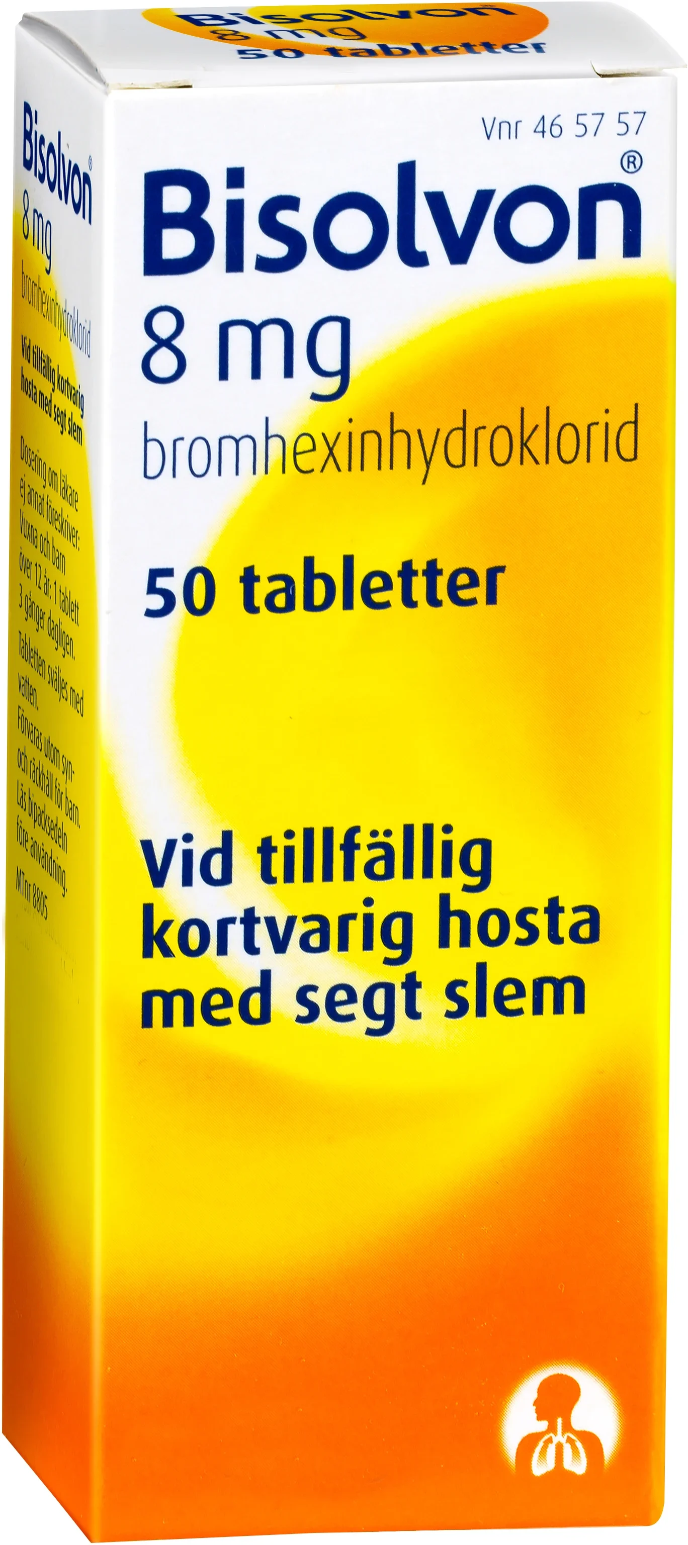 Bisolvon tablett 8 mg 50 st - Slemhosta