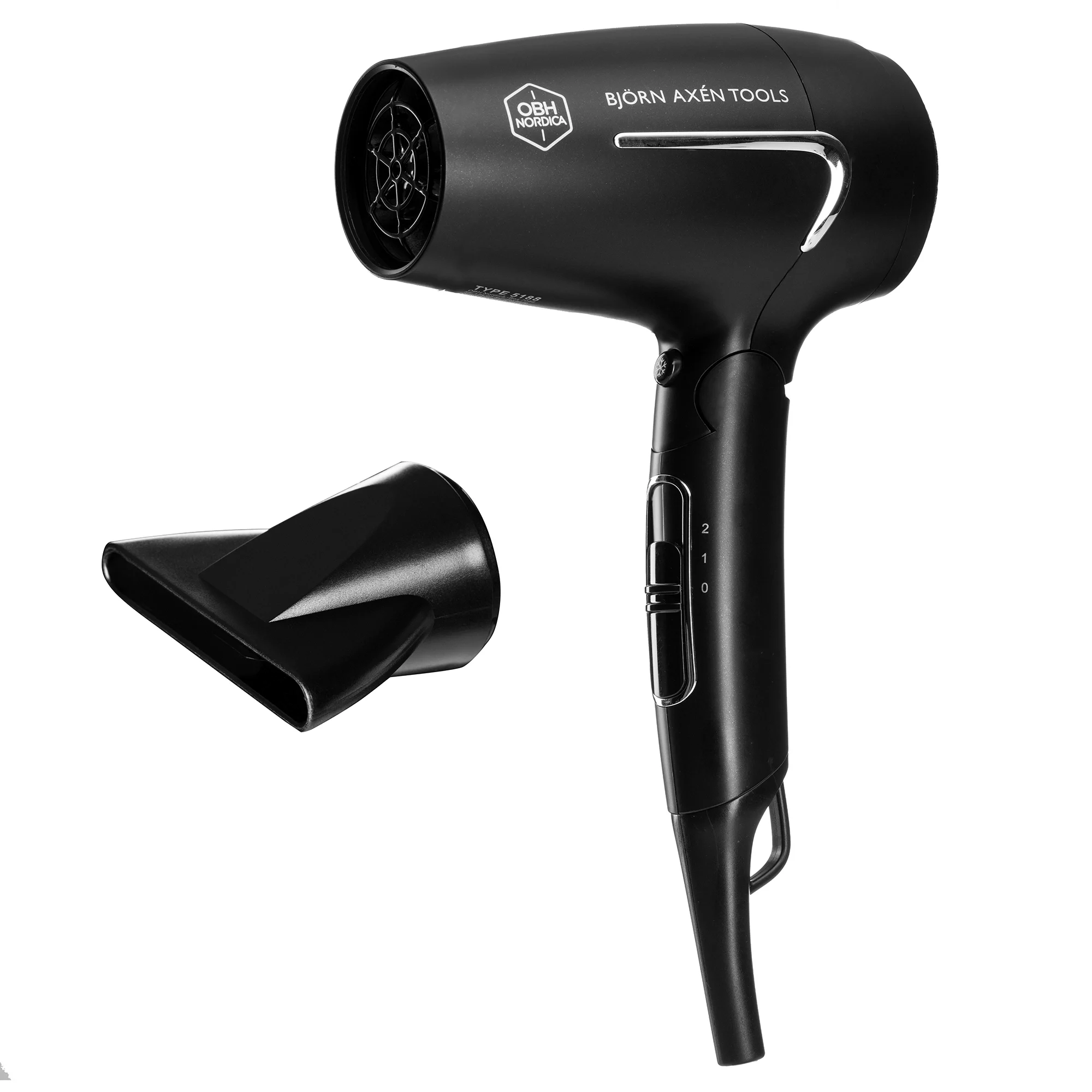 OBH Nordica Björn Axén Tools Flow Travel Hair Dryer - Hårfön