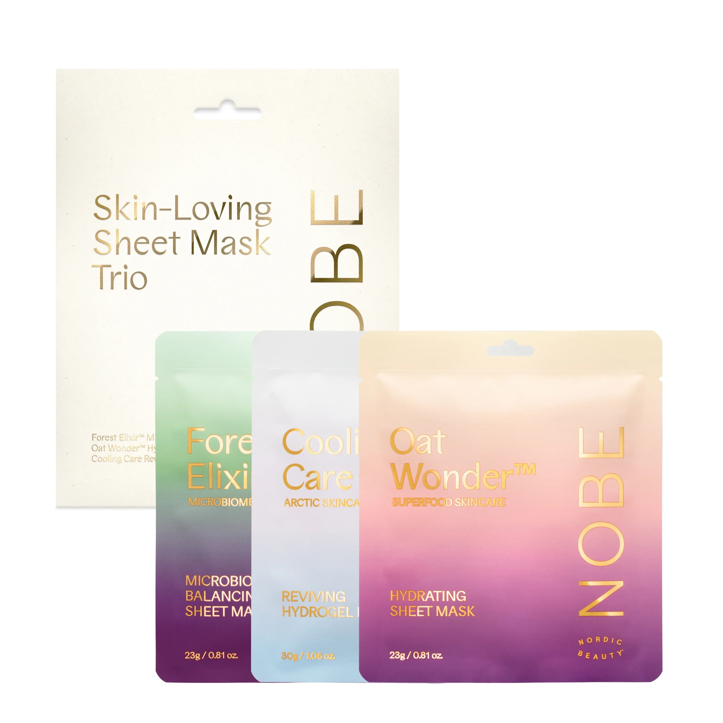 NOBE Skin-Loving Sheet Mask Trio - Sheet mask