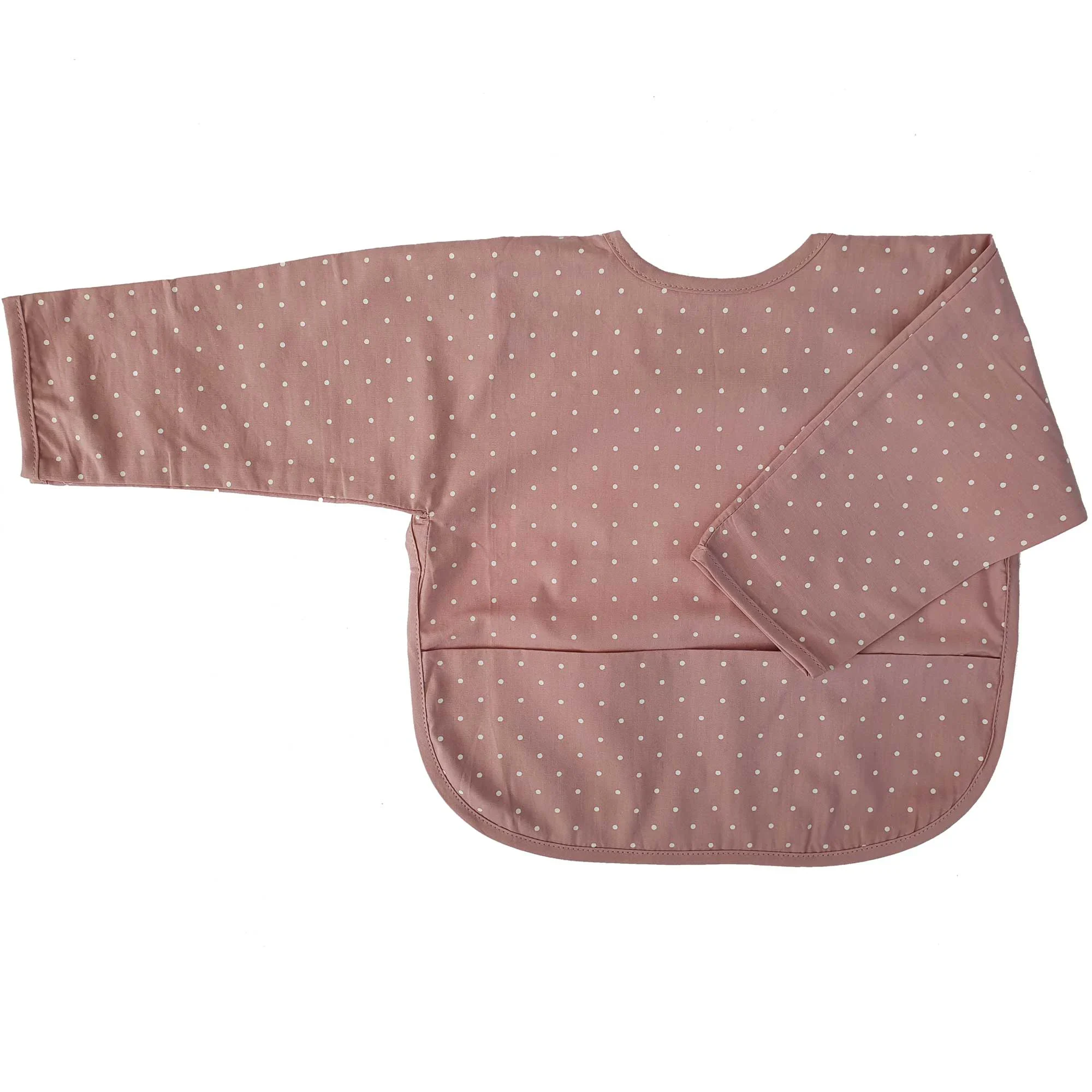Summerville Organic Haklapp med Ärm Dotty Pale Mauve - Haklappar