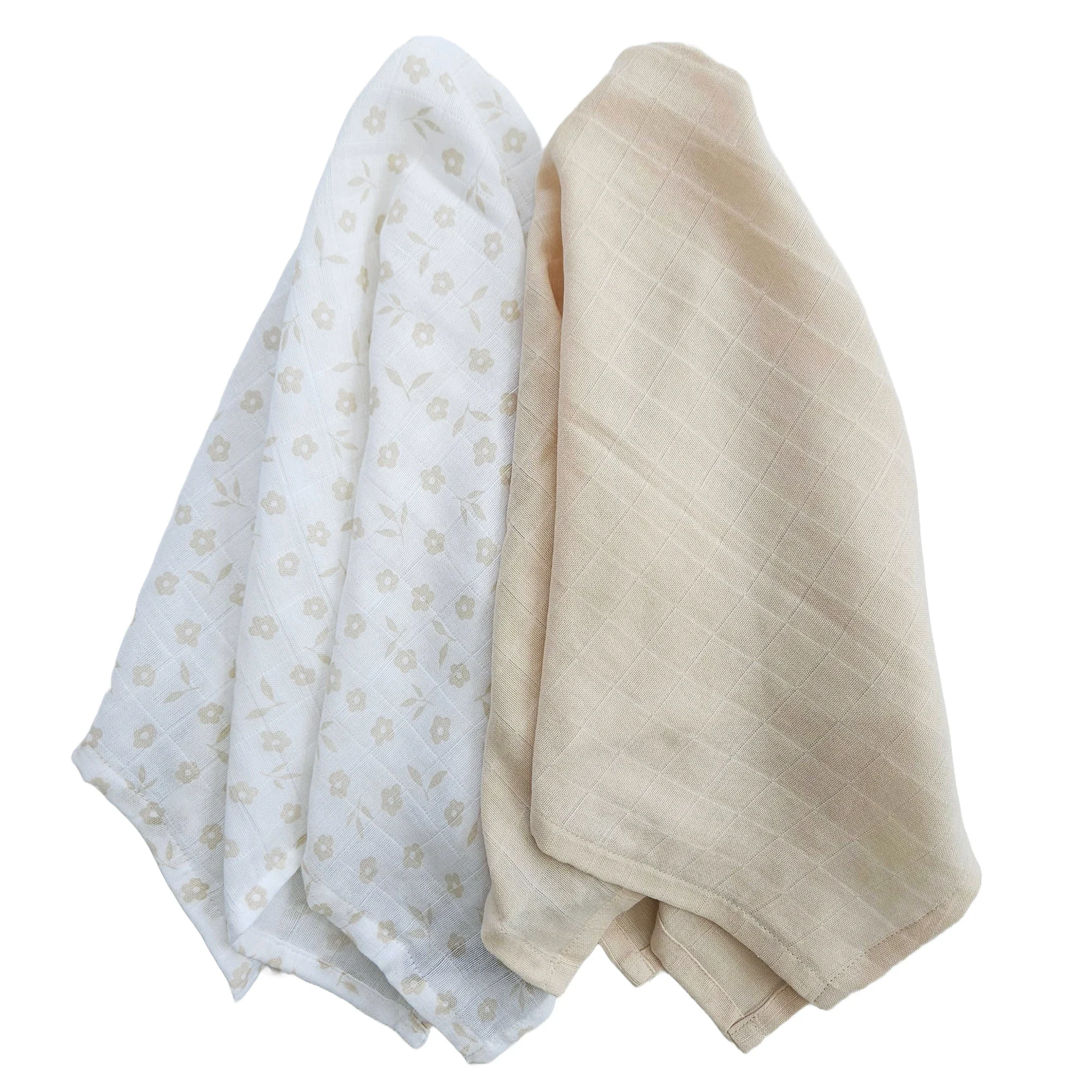 Summerville Organic Muslinfilt Petal Sandshell 2-pack - Babyfiltar