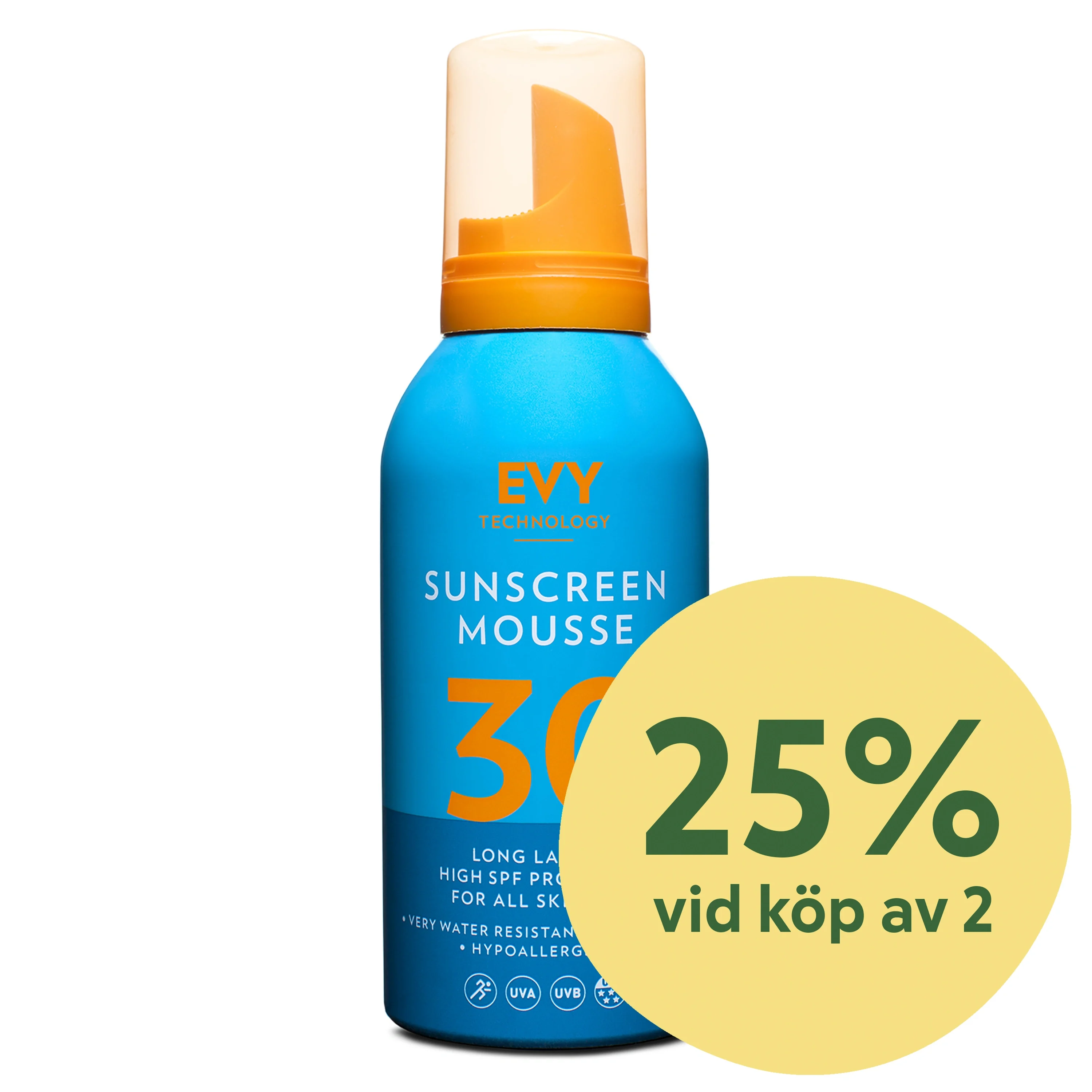 Evy Sunscreen Mousse SPF30 150 ml - Solskydd ansikte