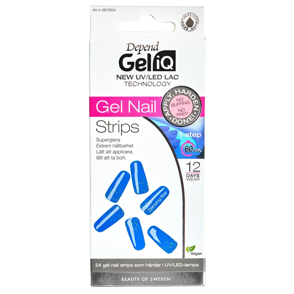 Depend Gel iQ Gel Nail Strips 24 st Dancing Star - Gellack