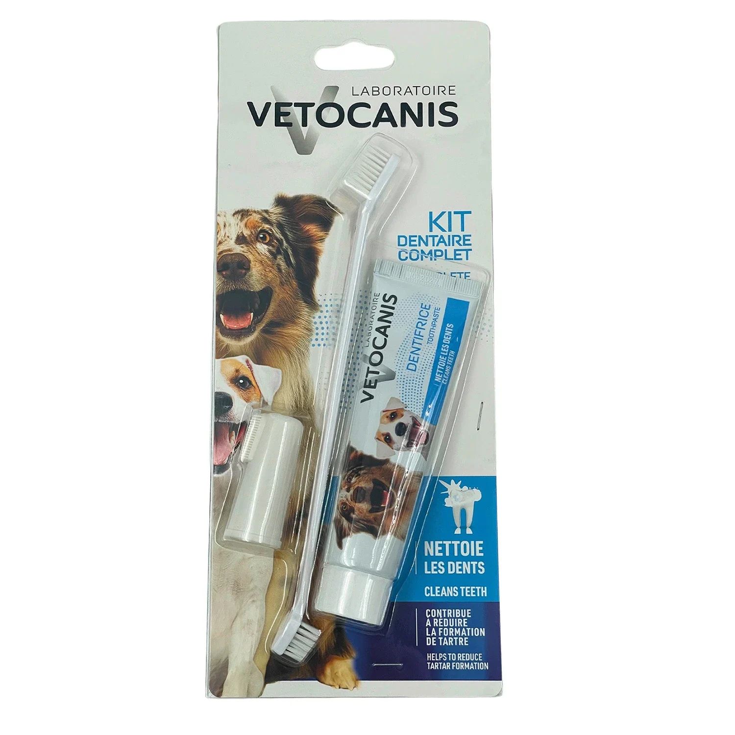 Vetocanis Tandborstset Hund 3 delar - Hundtandkräm
